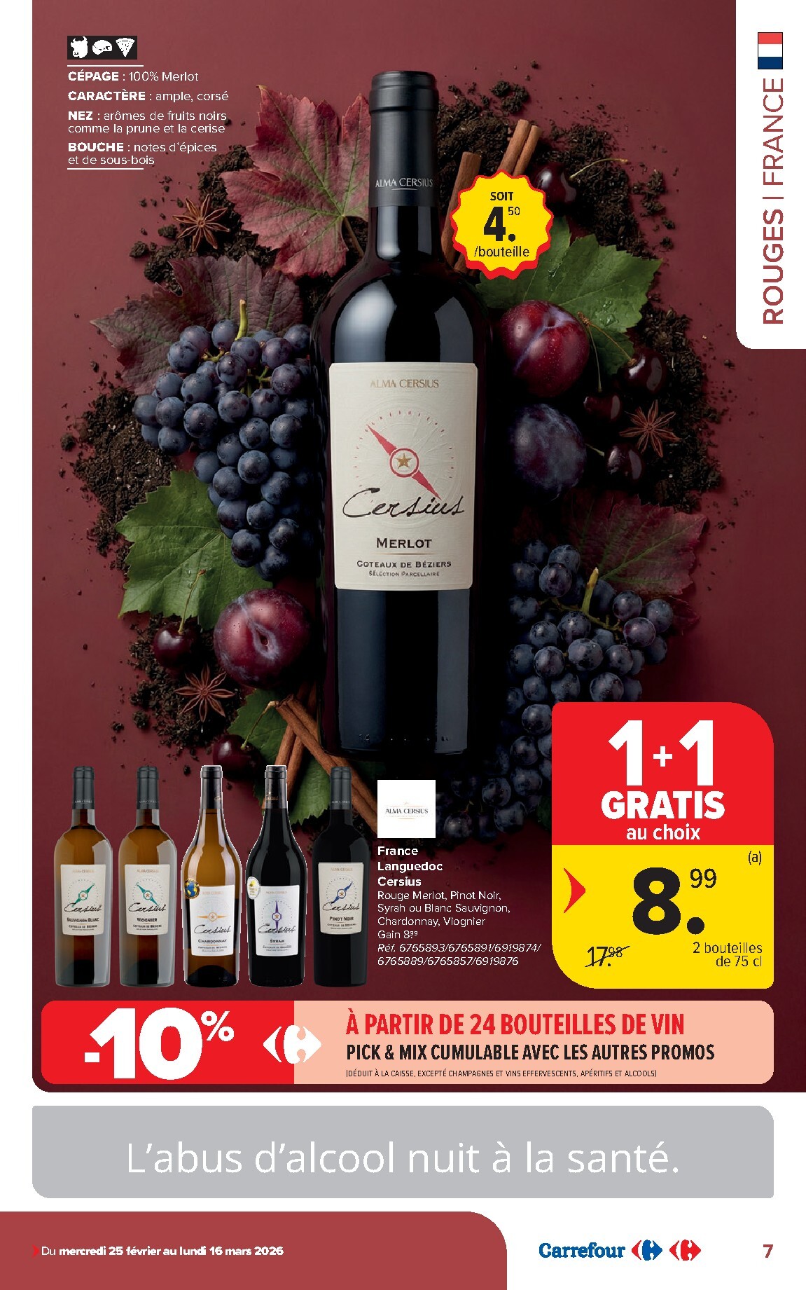 carrefour - De Carrefour - Vins folder geldig vanaf 25/02/2026 t/m 16/03/2026 - page: 7