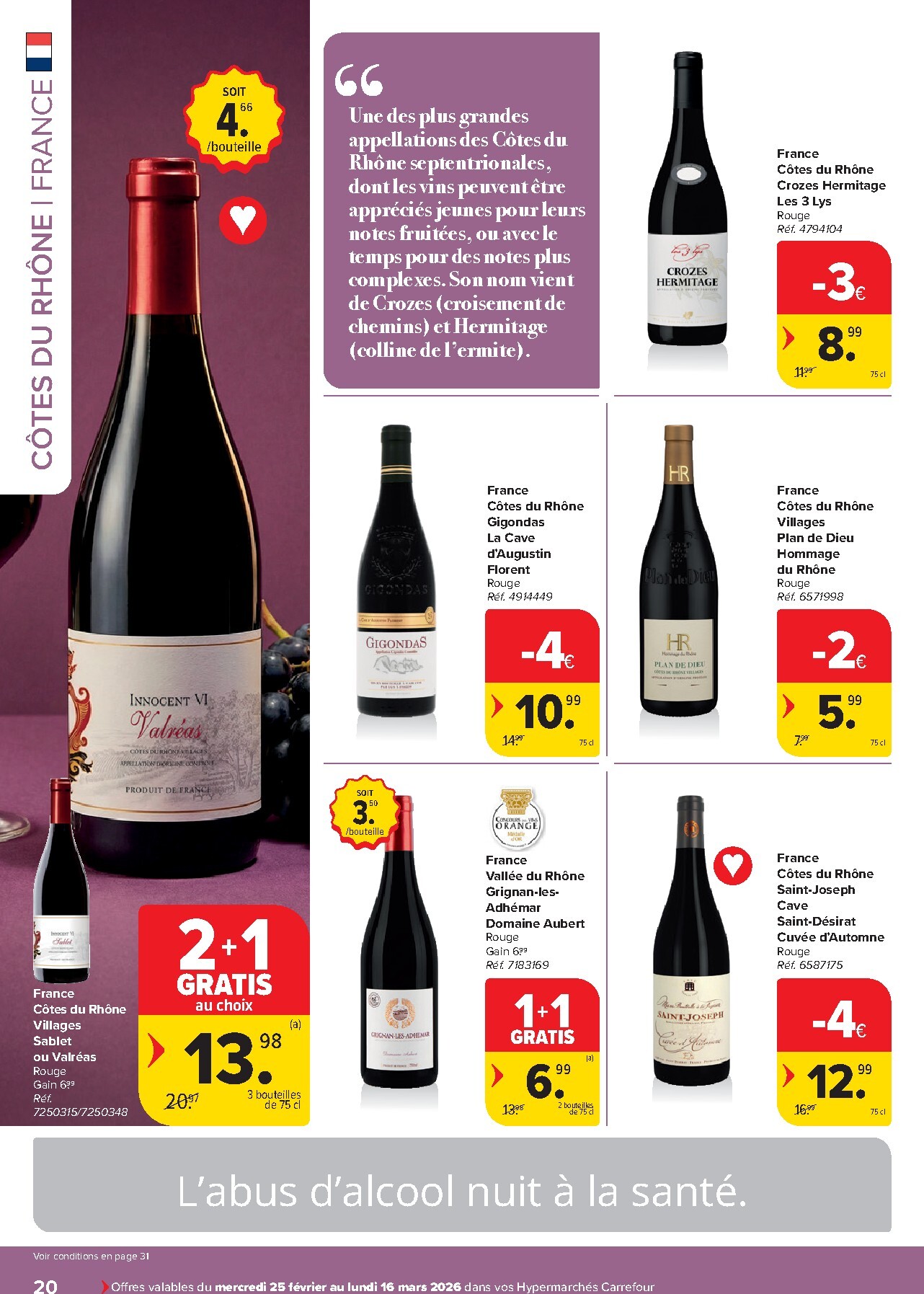 carrefour - De Carrefour - Vins folder geldig vanaf 25/02/2026 t/m 16/03/2026 - page: 20