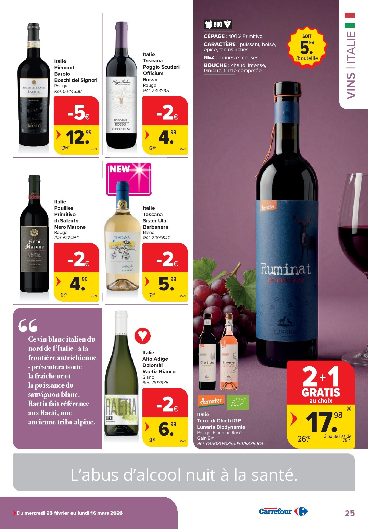 carrefour - De Carrefour - Vins folder geldig vanaf 25/02/2026 t/m 16/03/2026 - page: 25
