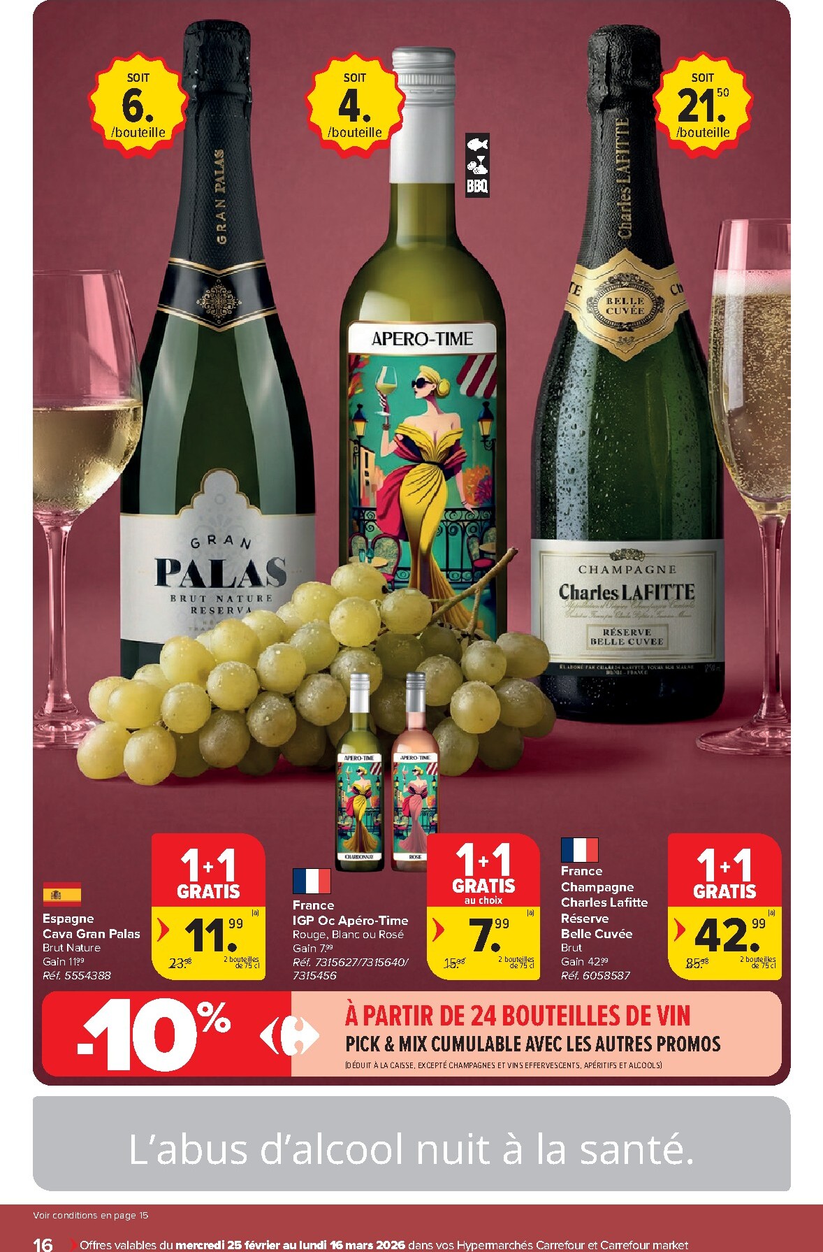 carrefour - De Carrefour - Vins folder geldig vanaf 25/02/2026 t/m 16/03/2026 - page: 16