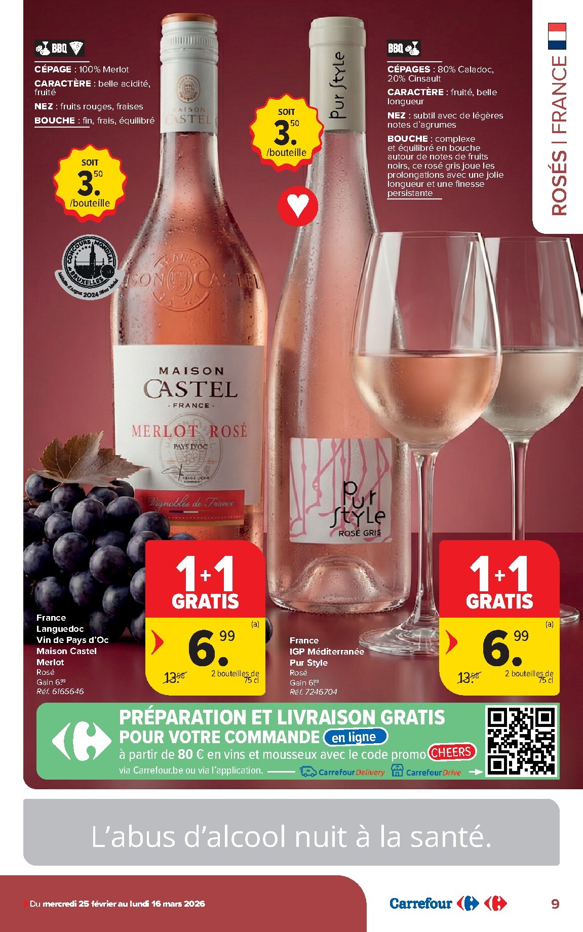 carrefour - De Carrefour - Vins folder geldig vanaf 25/02/2026 t/m 16/03/2026 - page: 9