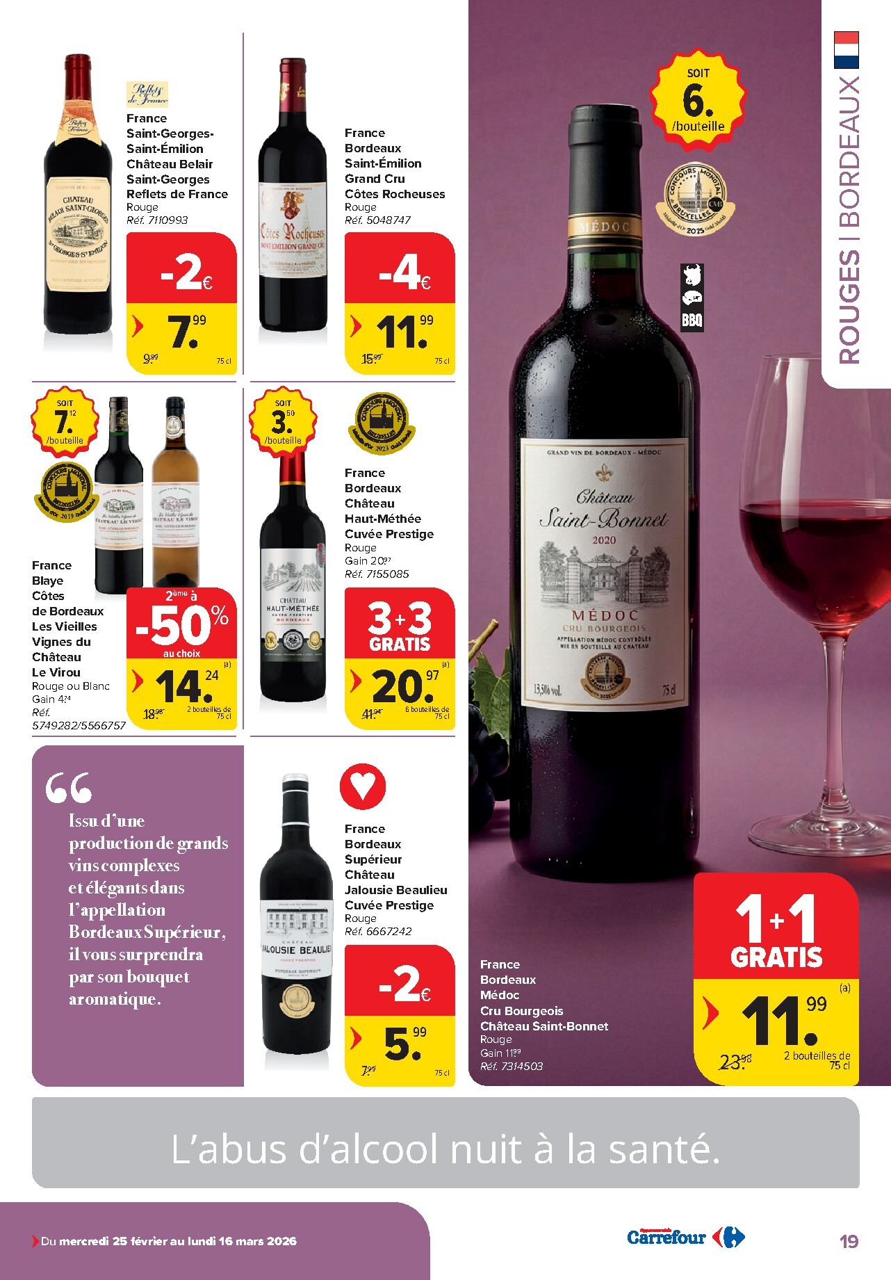 carrefour - De Carrefour - Vins folder geldig vanaf 25/02/2026 t/m 16/03/2026 - page: 19