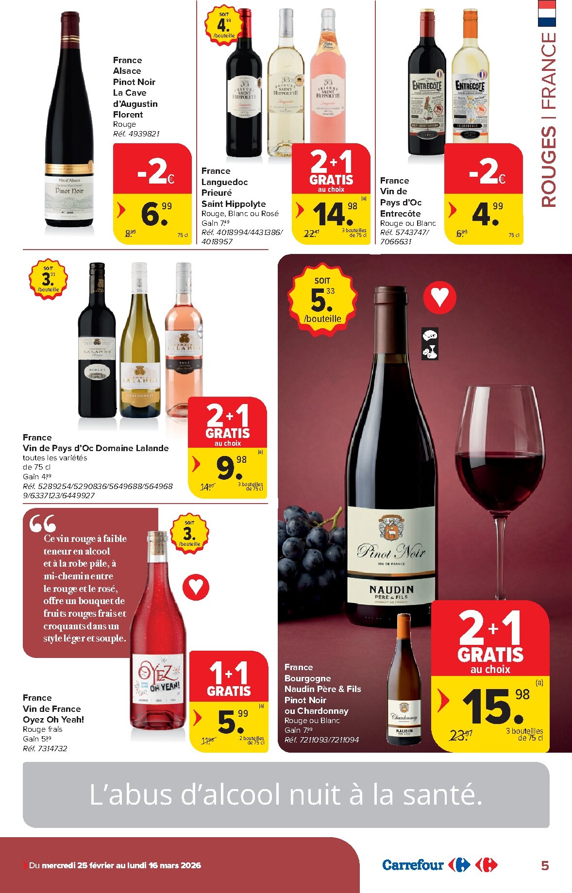 carrefour - De Carrefour - Vins folder geldig vanaf 25/02/2026 t/m 16/03/2026 - page: 5