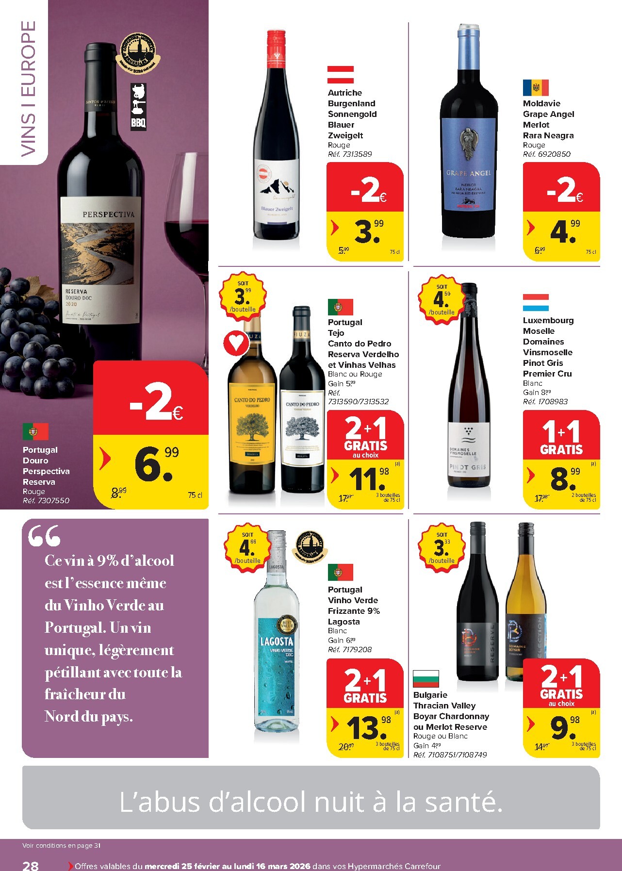 carrefour - De Carrefour - Vins folder geldig vanaf 25/02/2026 t/m 16/03/2026 - page: 28