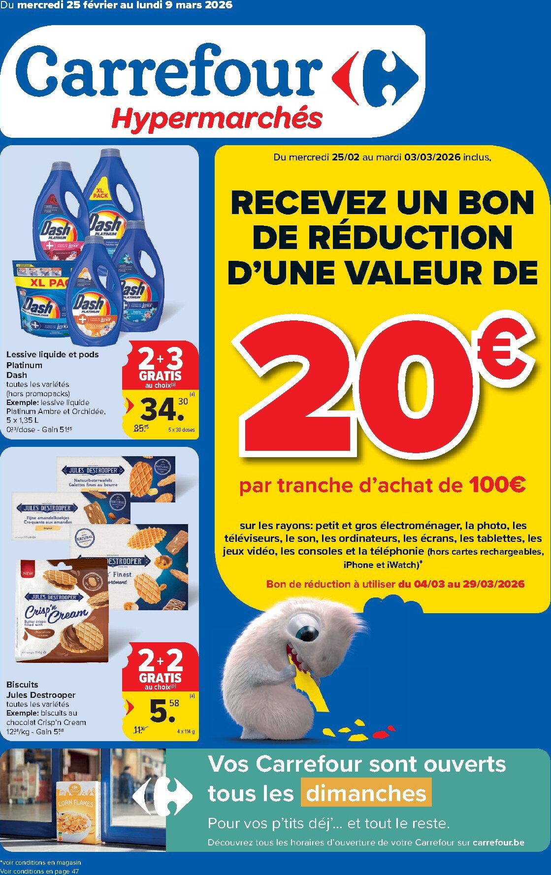 carrefour - De Carrefour Hypermarchés folder geldig vanaf 25/02/2026 t/m 09/03/2026