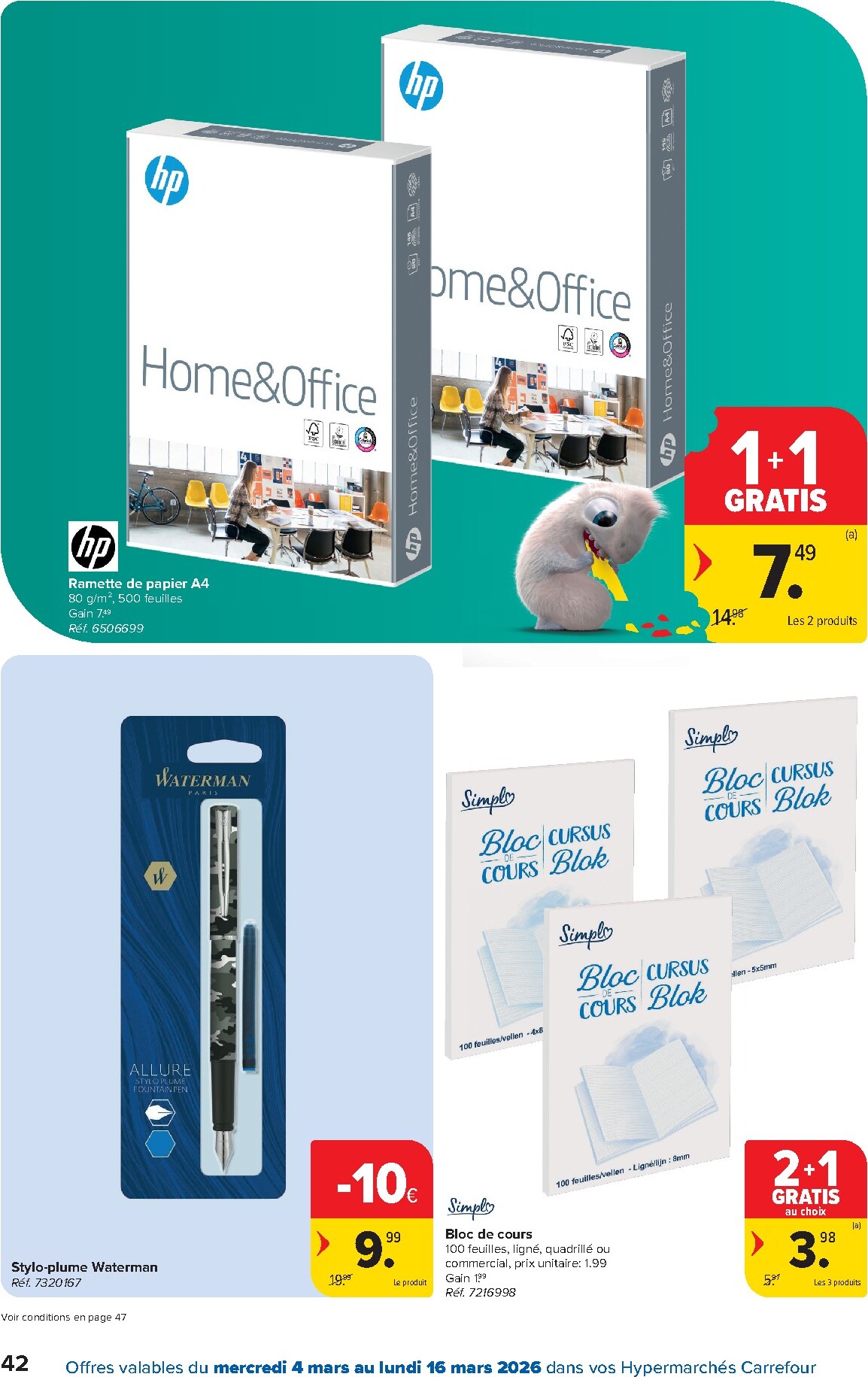 carrefour - De Carrefour Hypermarchés folder geldig vanaf 04/03/2026 t/m 16/03/2026 - page: 42