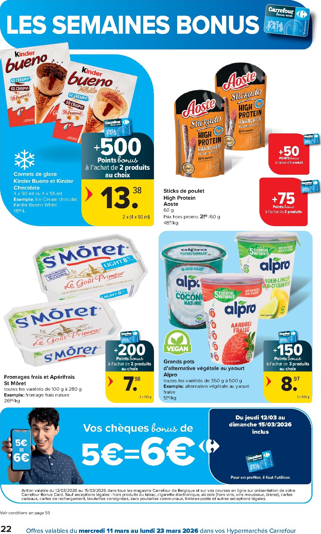 carrefour - De Carrefour Hypermarchés folder geldig vanaf 11/03/2026 t/m 23/03/2026 - page: 22