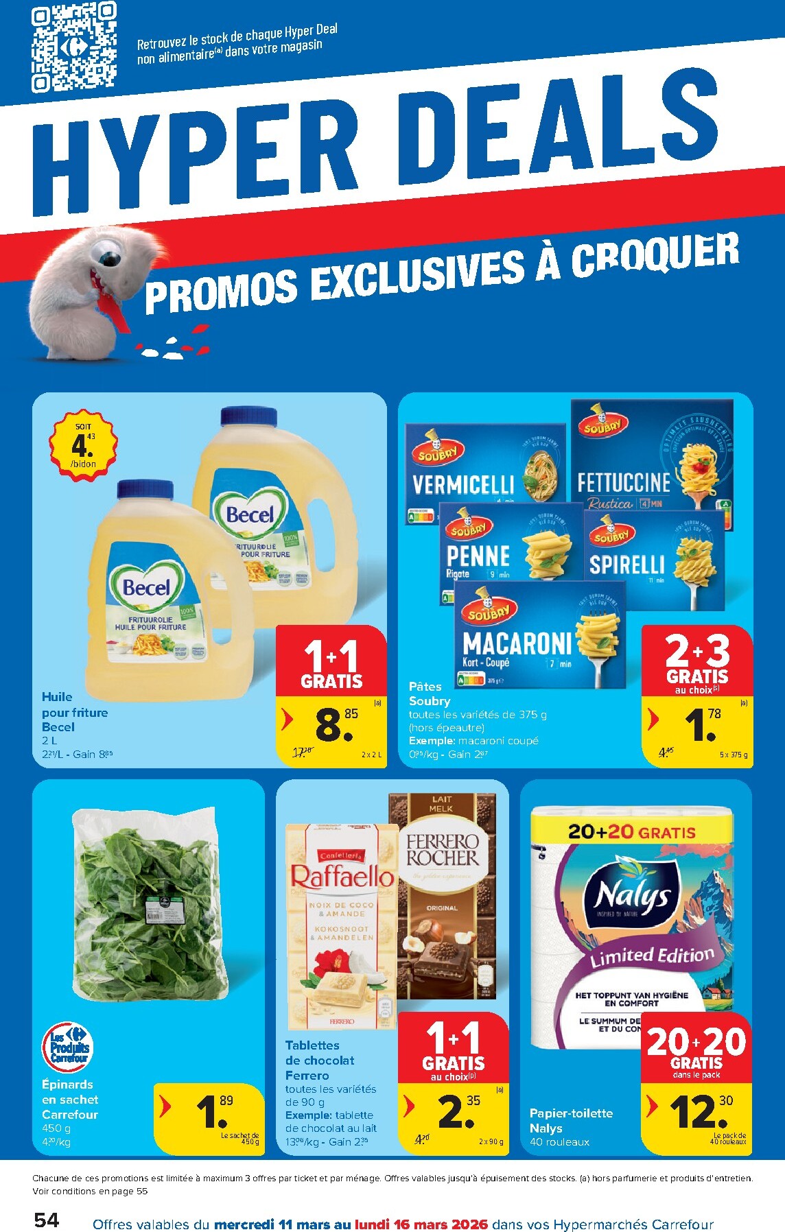 carrefour - De Carrefour Hypermarchés folder geldig vanaf 11/03/2026 t/m 23/03/2026 - page: 54