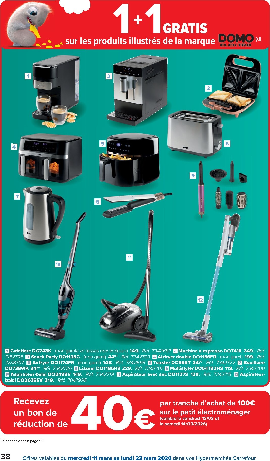 carrefour - De Carrefour Hypermarchés folder geldig vanaf 11/03/2026 t/m 23/03/2026 - page: 38