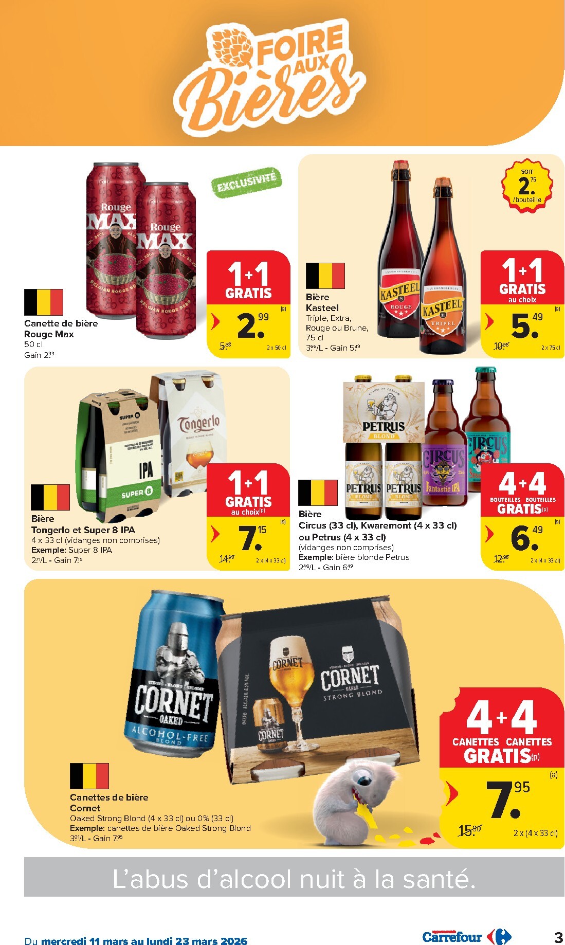 carrefour - De Carrefour Hypermarchés folder geldig vanaf 11/03/2026 t/m 23/03/2026 - page: 3