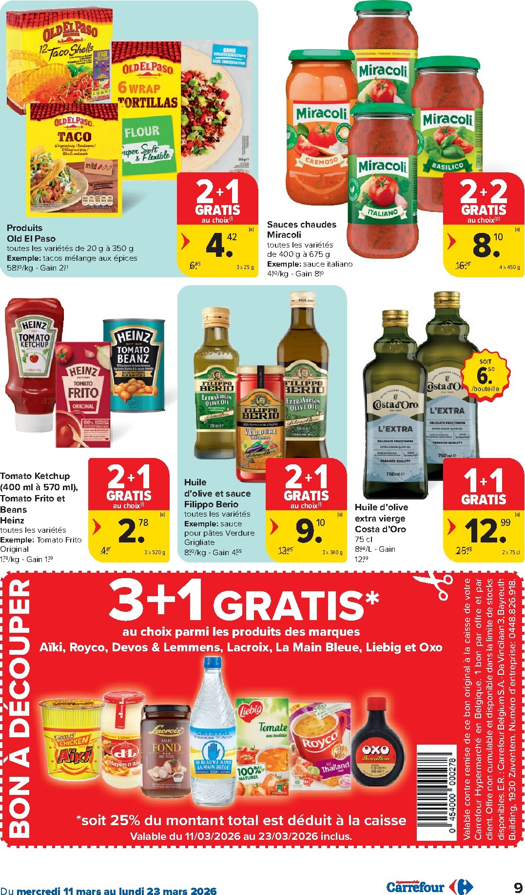 carrefour - De Carrefour Hypermarchés folder geldig vanaf 11/03/2026 t/m 23/03/2026 - page: 9