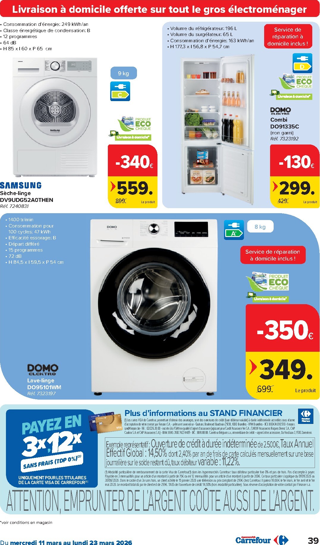 carrefour - De Carrefour Hypermarchés folder geldig vanaf 11/03/2026 t/m 23/03/2026 - page: 39