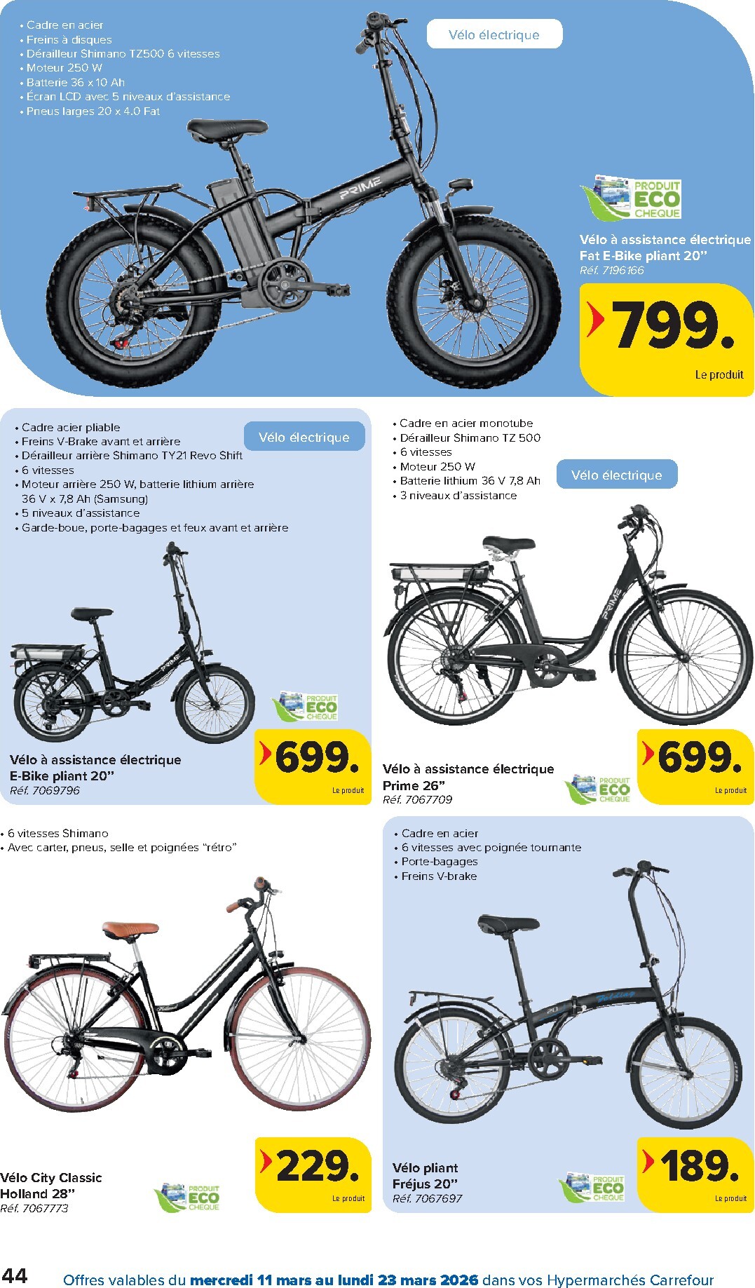 carrefour - De Carrefour Hypermarchés folder geldig vanaf 11/03/2026 t/m 23/03/2026 - page: 44