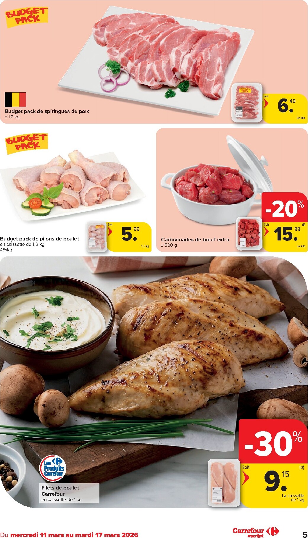 carrefour - De Carrefour Market folder geldig vanaf 11/03/2026 t/m 17/03/2026 - page: 5