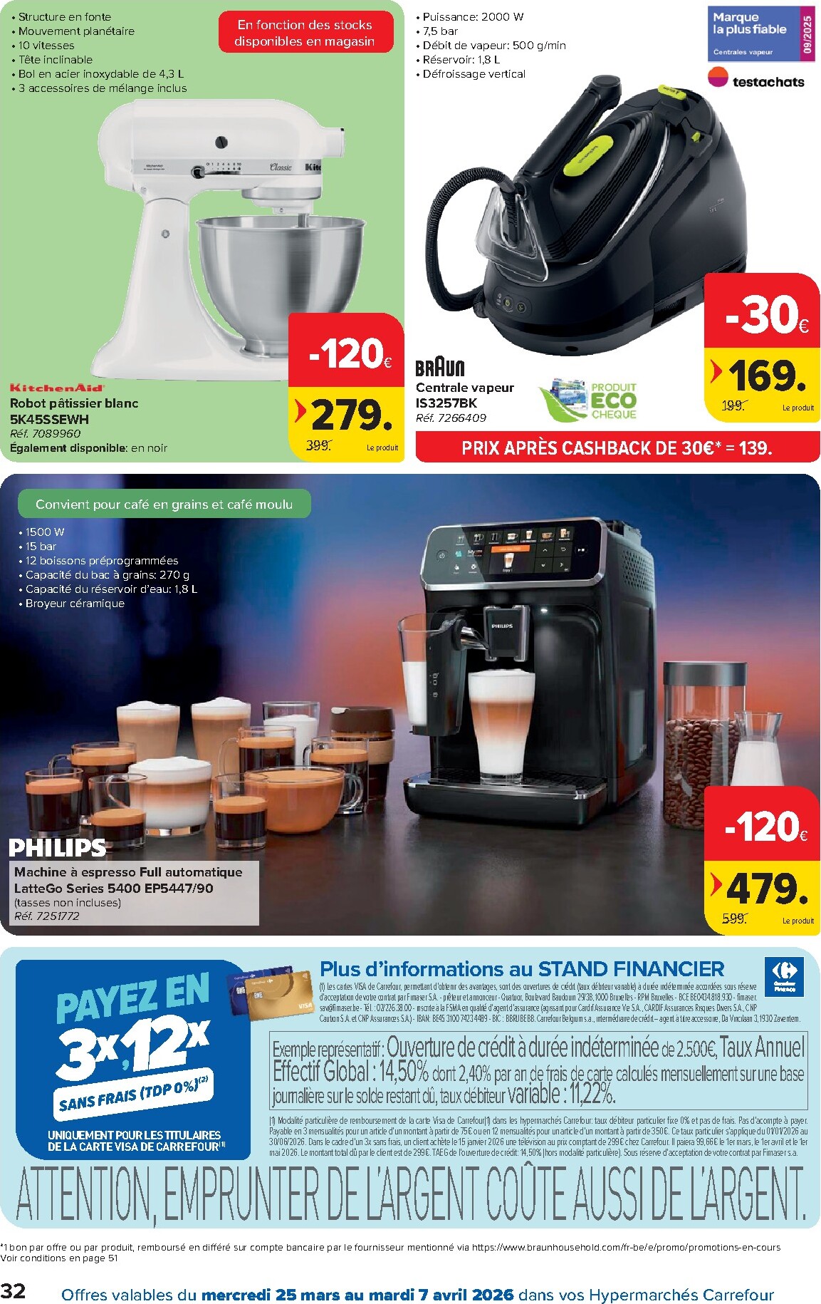 carrefour - De Carrefour Hypermarchés folder geldig vanaf 25/03/2026 t/m 07/04/2026 - page: 32