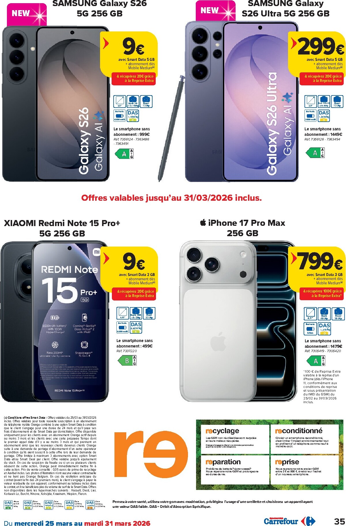 carrefour - De Carrefour Hypermarchés folder geldig vanaf 25/03/2026 t/m 07/04/2026 - page: 35