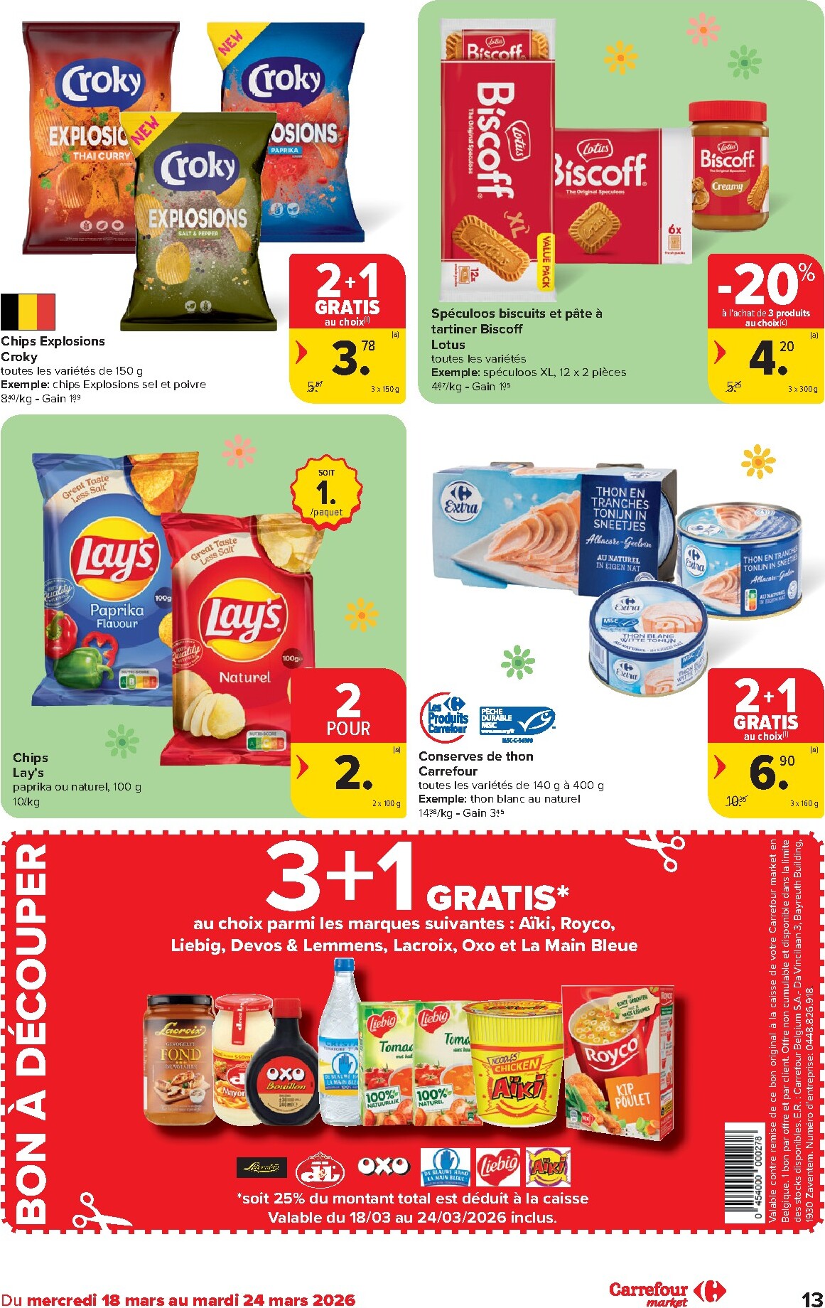 carrefour - De Carrefour Market folder geldig vanaf 18/03/2026 t/m 24/03/2026 - page: 13