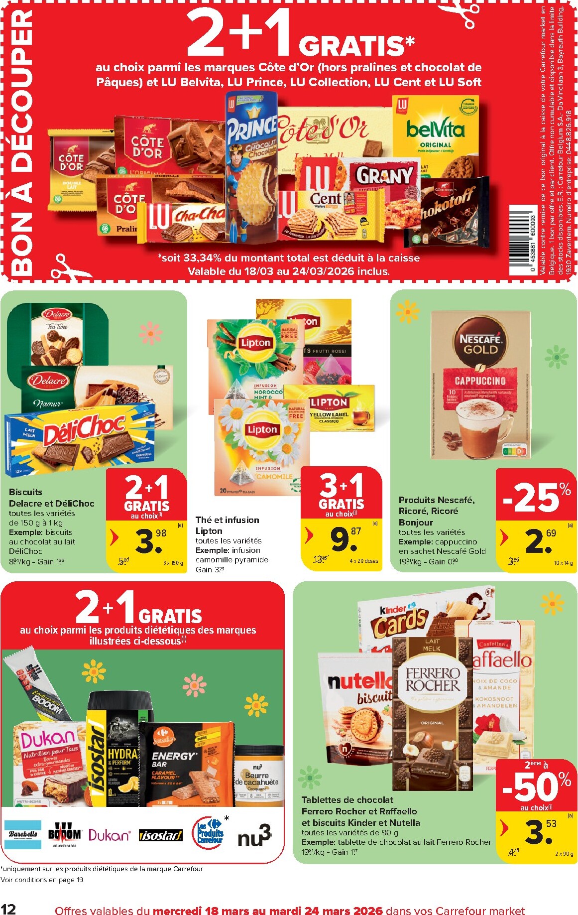 carrefour - De Carrefour Market folder geldig vanaf 18/03/2026 t/m 24/03/2026 - page: 12