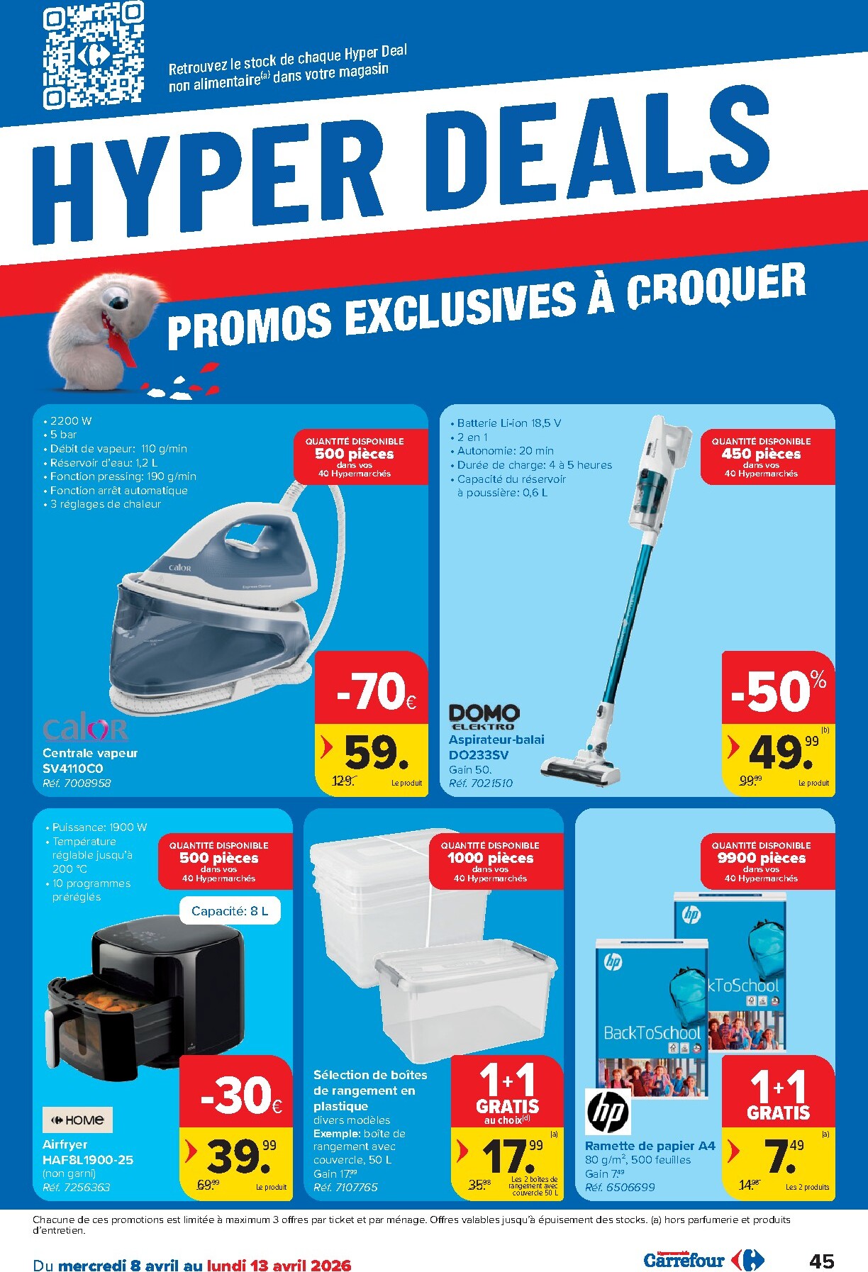 carrefour - De Carrefour Hypermarchés folder geldig vanaf 08/04/2026 t/m 20/04/2026 - page: 45