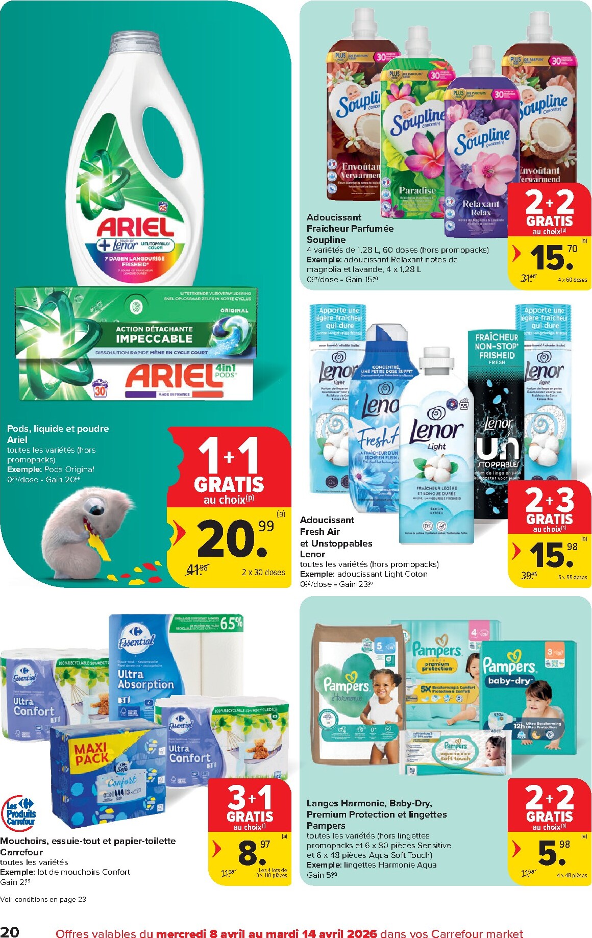 carrefour - Huidige Carrefour Market folder geldig van woensdag 08/04/2026 tot dinsdag 14/04/2026 - page: 20