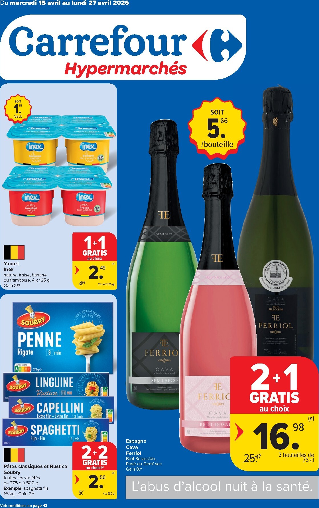 carrefour - Toekomstige Carrefour Hypermarchés folder geldig van woensdag 15/04/2026 tot maandag 27/04/2026