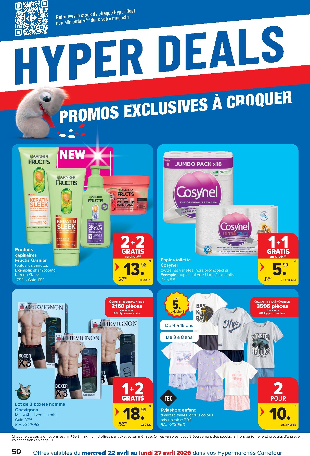 carrefour - Carrefour Hypermarchés folder voor volgende week van woensdag 22/04/2026 tot maandag 04/05/2026 - page: 50