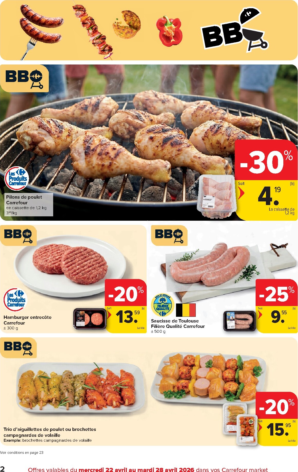 carrefour - Carrefour Market folder voor volgende week van woensdag 22/04/2026 tot dinsdag 28/04/2026 - page: 2