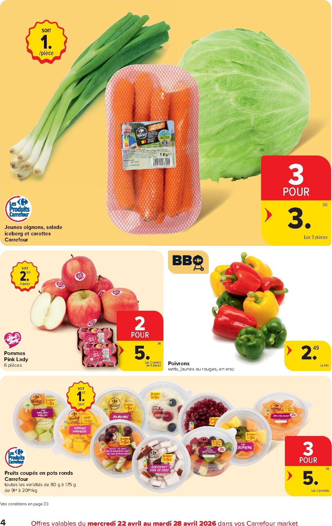 carrefour - Carrefour Market folder voor volgende week van woensdag 22/04/2026 tot dinsdag 28/04/2026 - page: 4