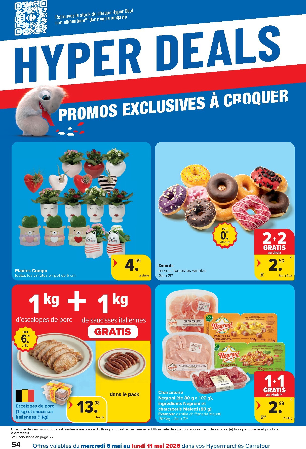 carrefour - Carrefour Hypermarchés folder voor volgende week van woensdag 06/05/2026 tot maandag 18/05/2026 - page: 54