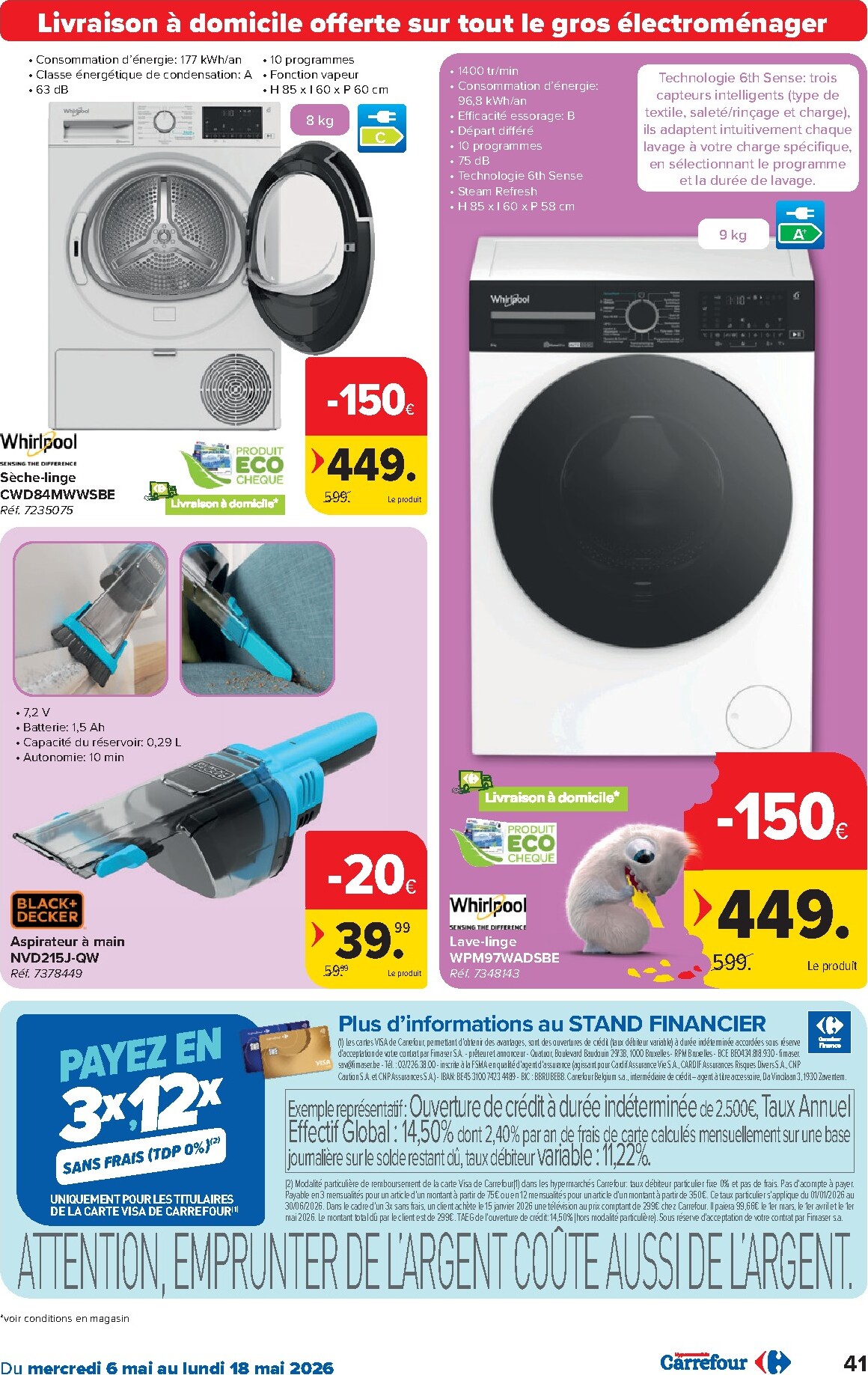 carrefour - Carrefour Hypermarchés folder voor volgende week van woensdag 06/05/2026 tot maandag 18/05/2026 - page: 41