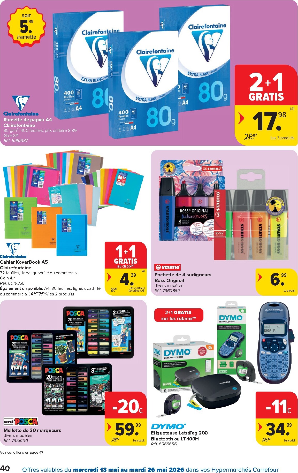 carrefour - Carrefour Hypermarchés folder voor volgende week van woensdag 13/05/2026 tot dinsdag 26/05/2026 - page: 40