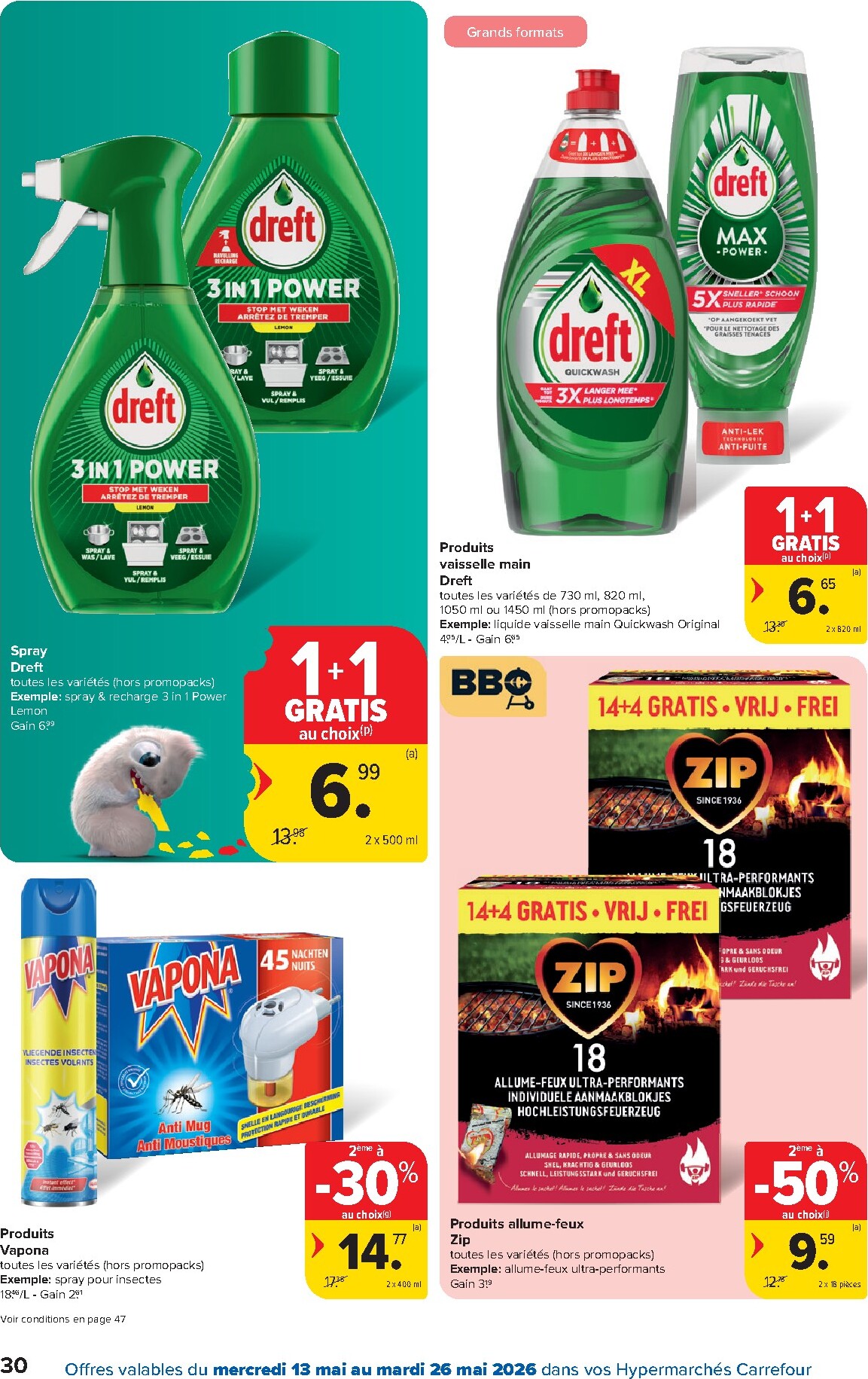 carrefour - Carrefour Hypermarchés folder voor volgende week van woensdag 13/05/2026 tot dinsdag 26/05/2026 - page: 30