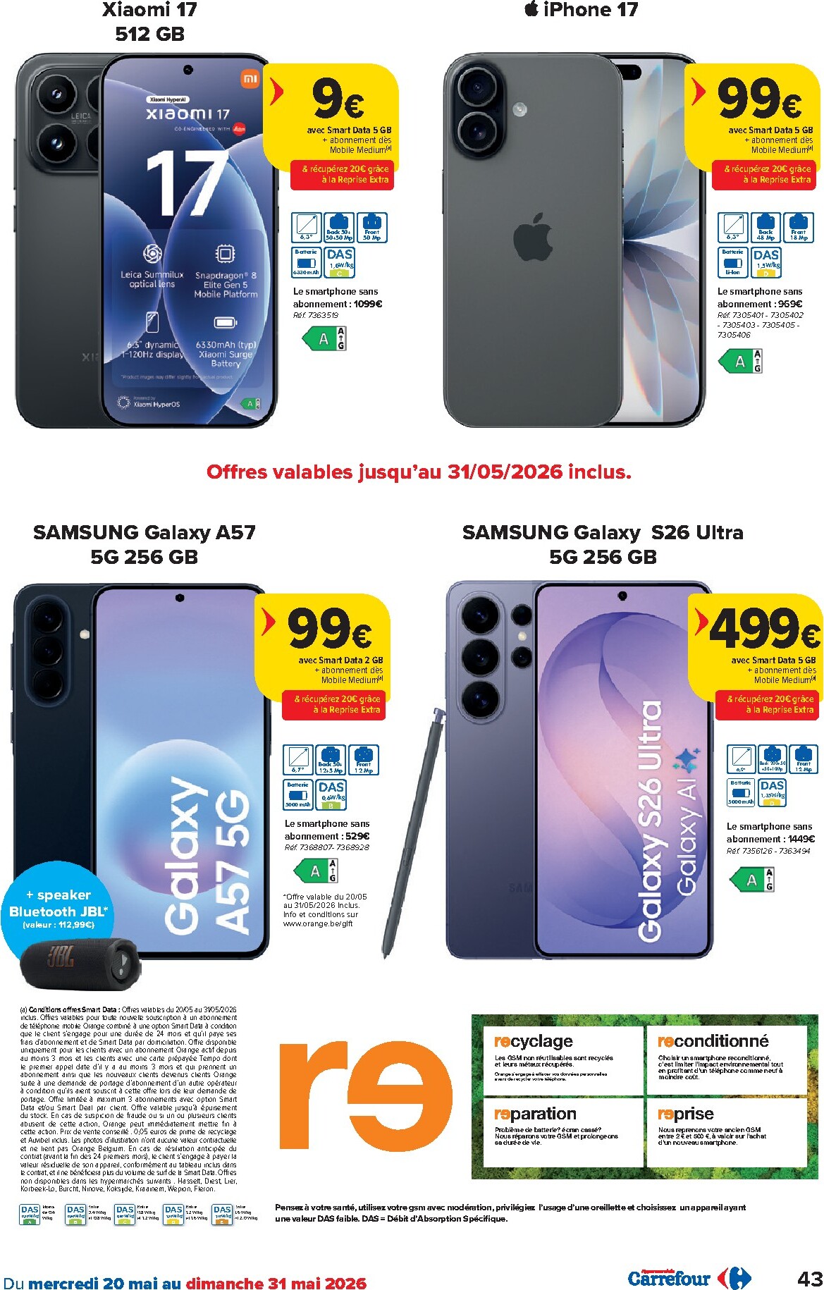 carrefour - Carrefour Hypermarchés folder voor volgende week van woensdag 20/05/2026 tot maandag 01/06/2026 - page: 43