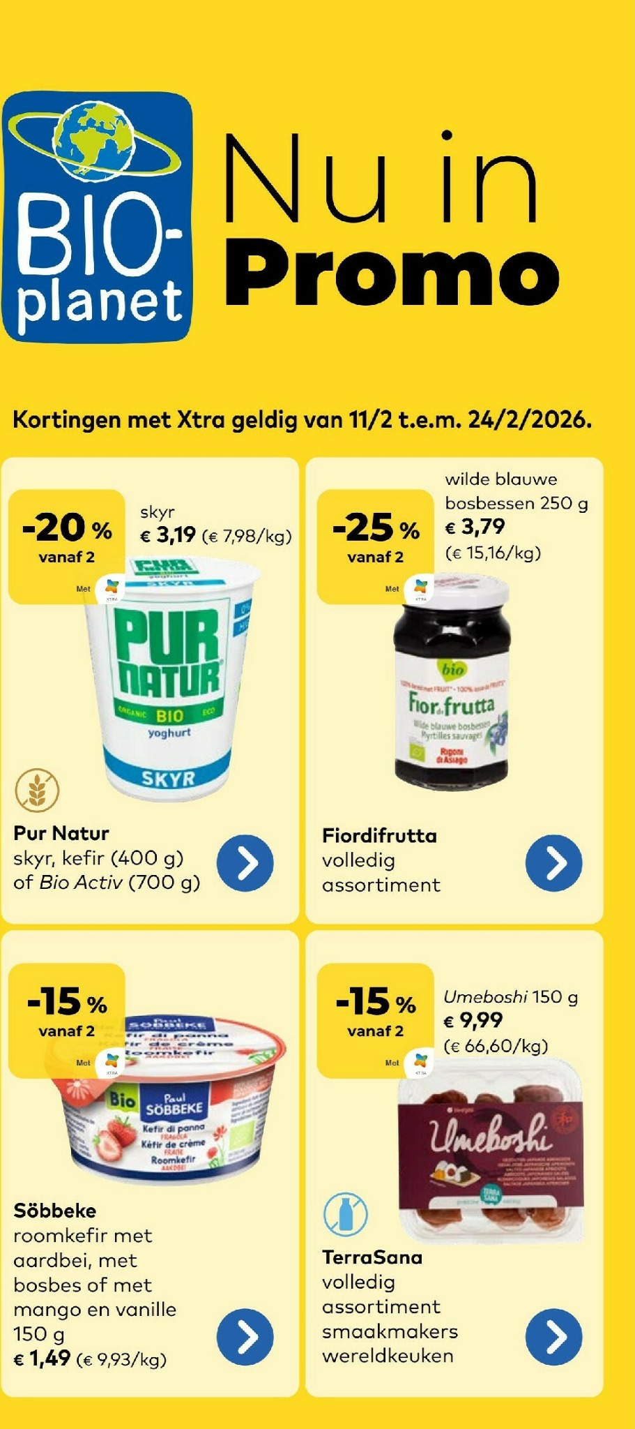 bio-planet - De Bio-Planet folder geldig vanaf 11/02/2026 t/m 24/02/2026