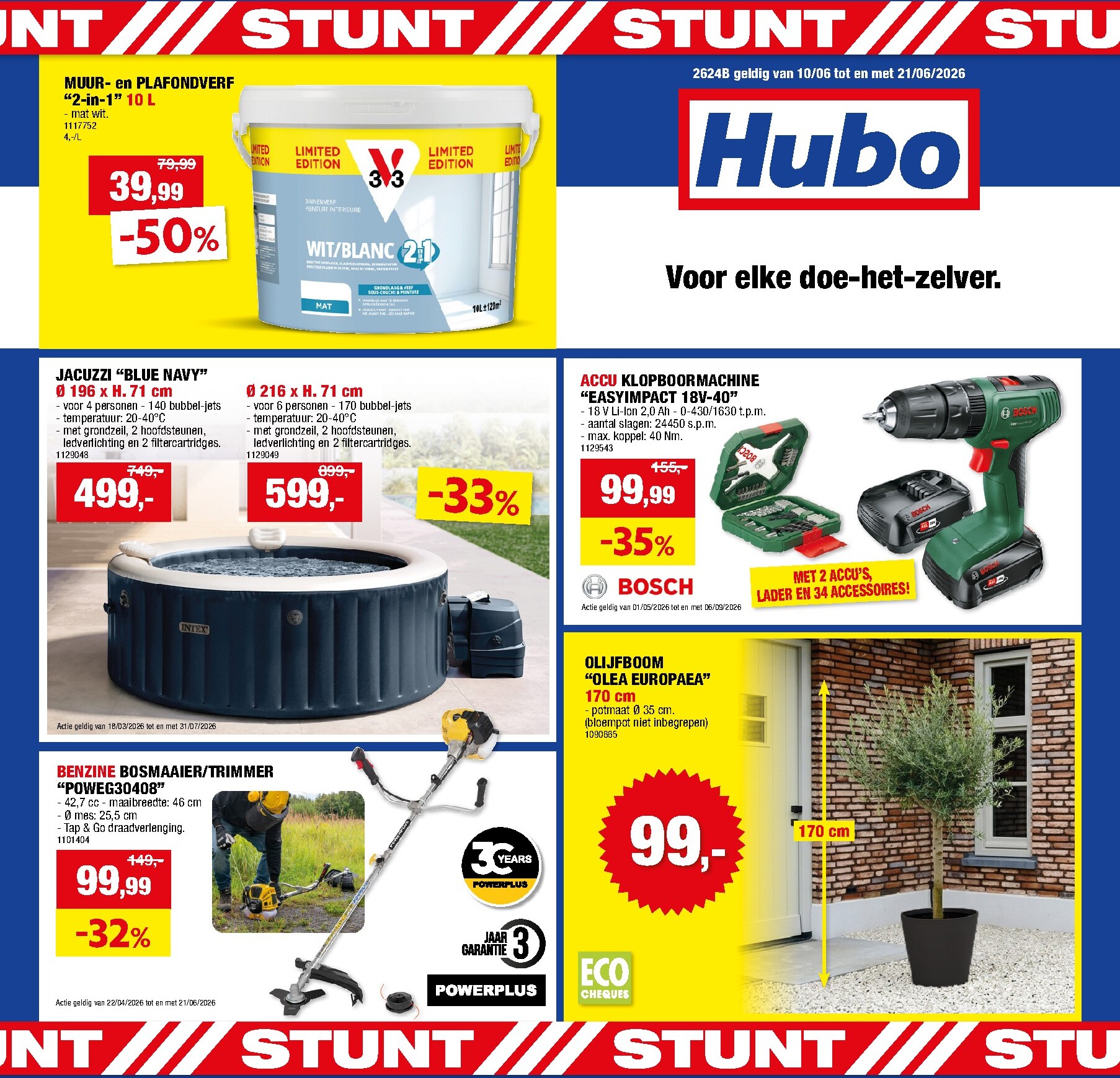hubo - Huidige Hubo folder geldig van woensdag 10/06/2026 tot zondag 21/06/2026 - page: 1