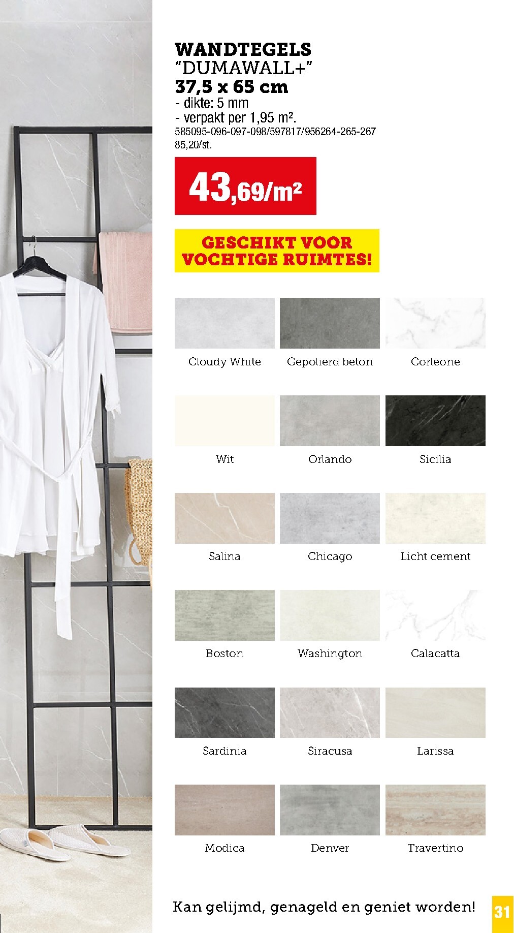 hubo - Huidige Hubo - Vloer- en wandbekleding folder geldig van donderdag 03/09/2026 tot vrijdag 03/09/2027 - page: 31