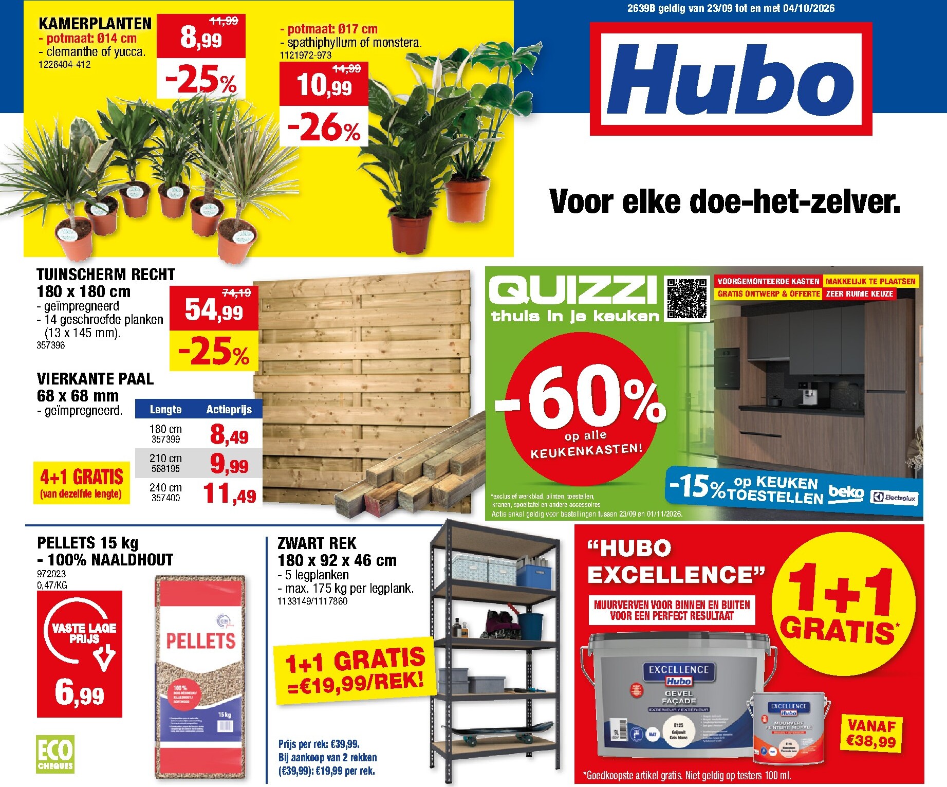 hubo - Huidige Hubo folder geldig van woensdag 23/09/2026 tot zondag 04/10/2026