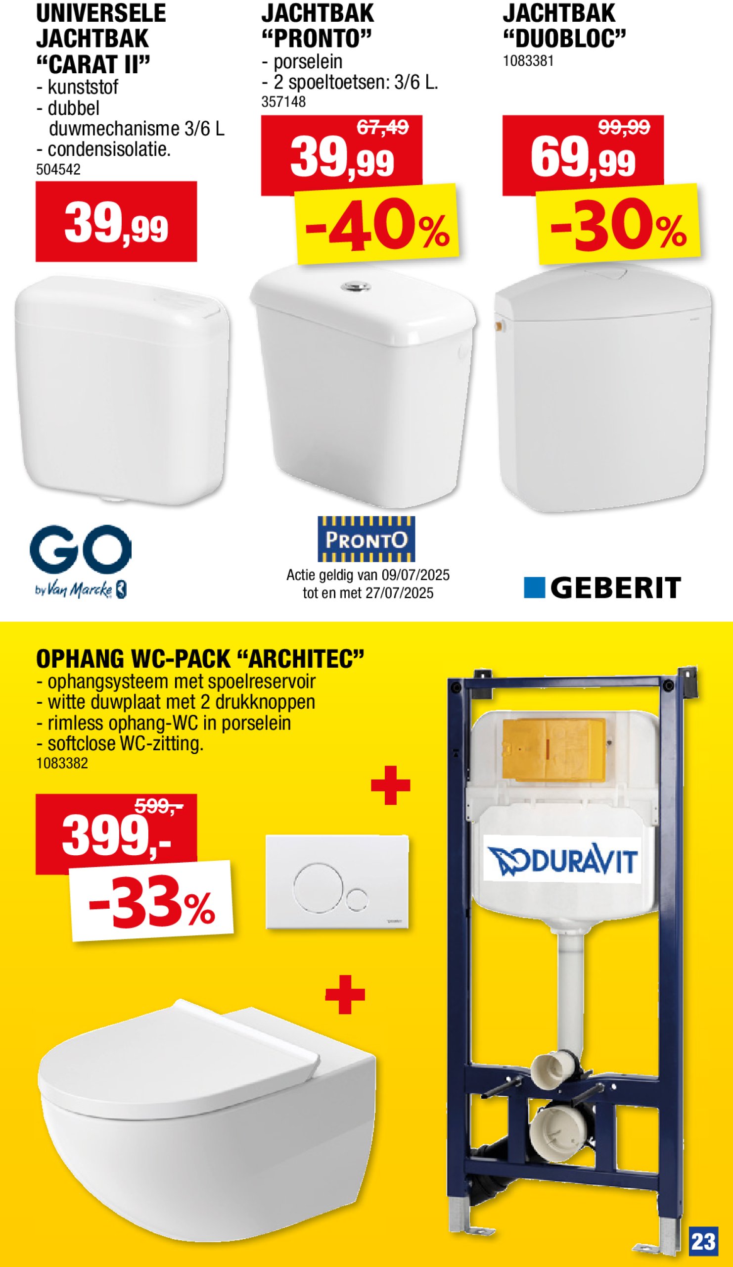 hubo - Hubo - Sanitairspecial folder geldig vanaf 09/07 - 20/07 - page: 23