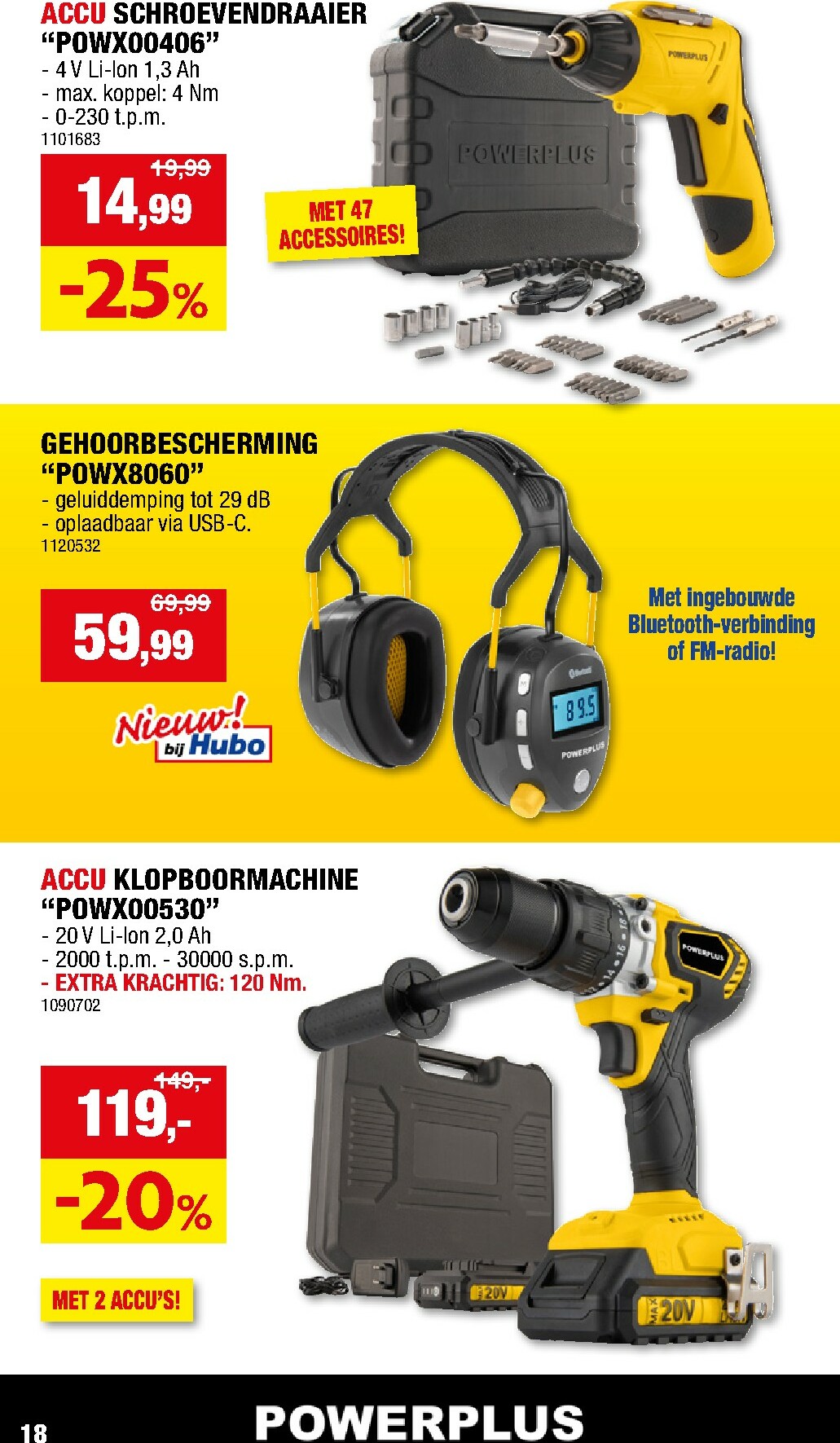 hubo - De Hubo - Gereedschap folder geldig vanaf 01/11 t/m 31/01 - page: 18