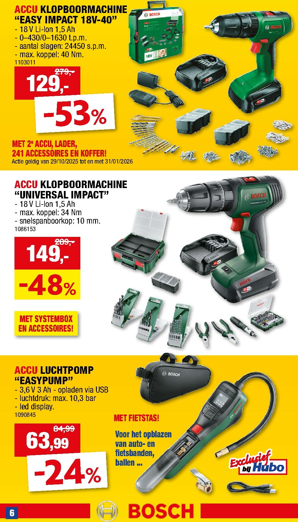 hubo - De Hubo - Gereedschap folder geldig vanaf 01/11 t/m 31/01 - page: 6