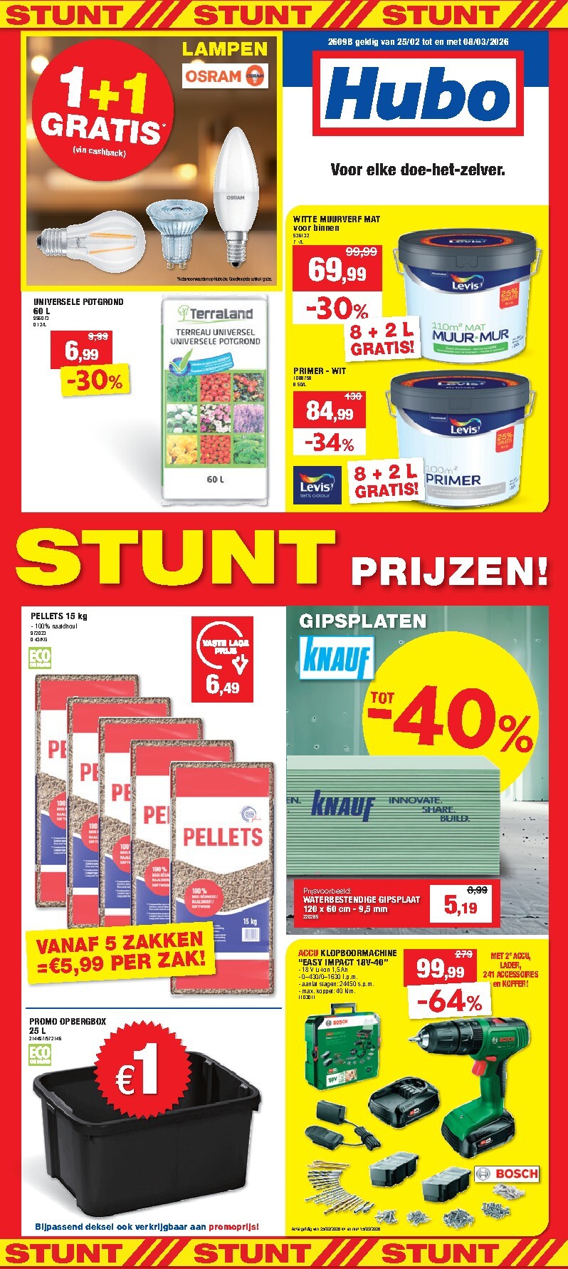 hubo - De Hubo folder geldig vanaf 25/02/2026 t/m 08/03/2026