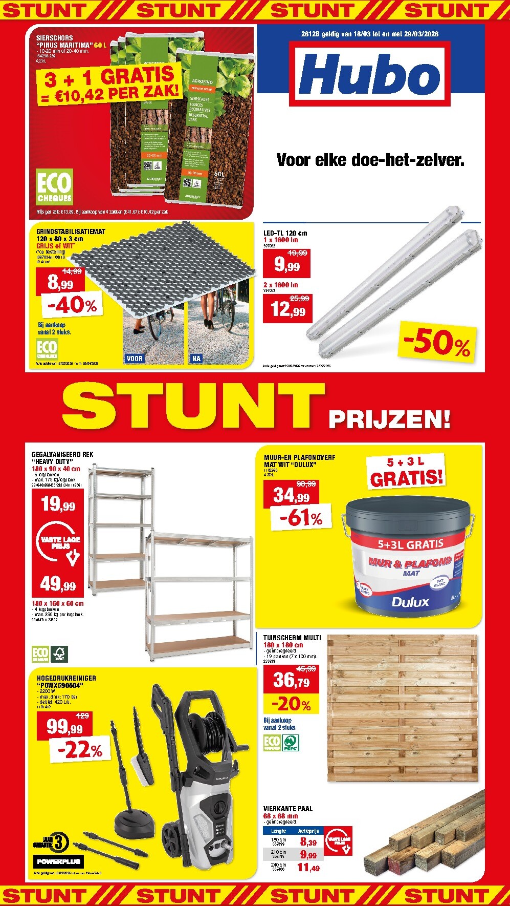 hubo - De Hubo folder geldig vanaf 18/03/2026 t/m 29/03/2026 - page: 1