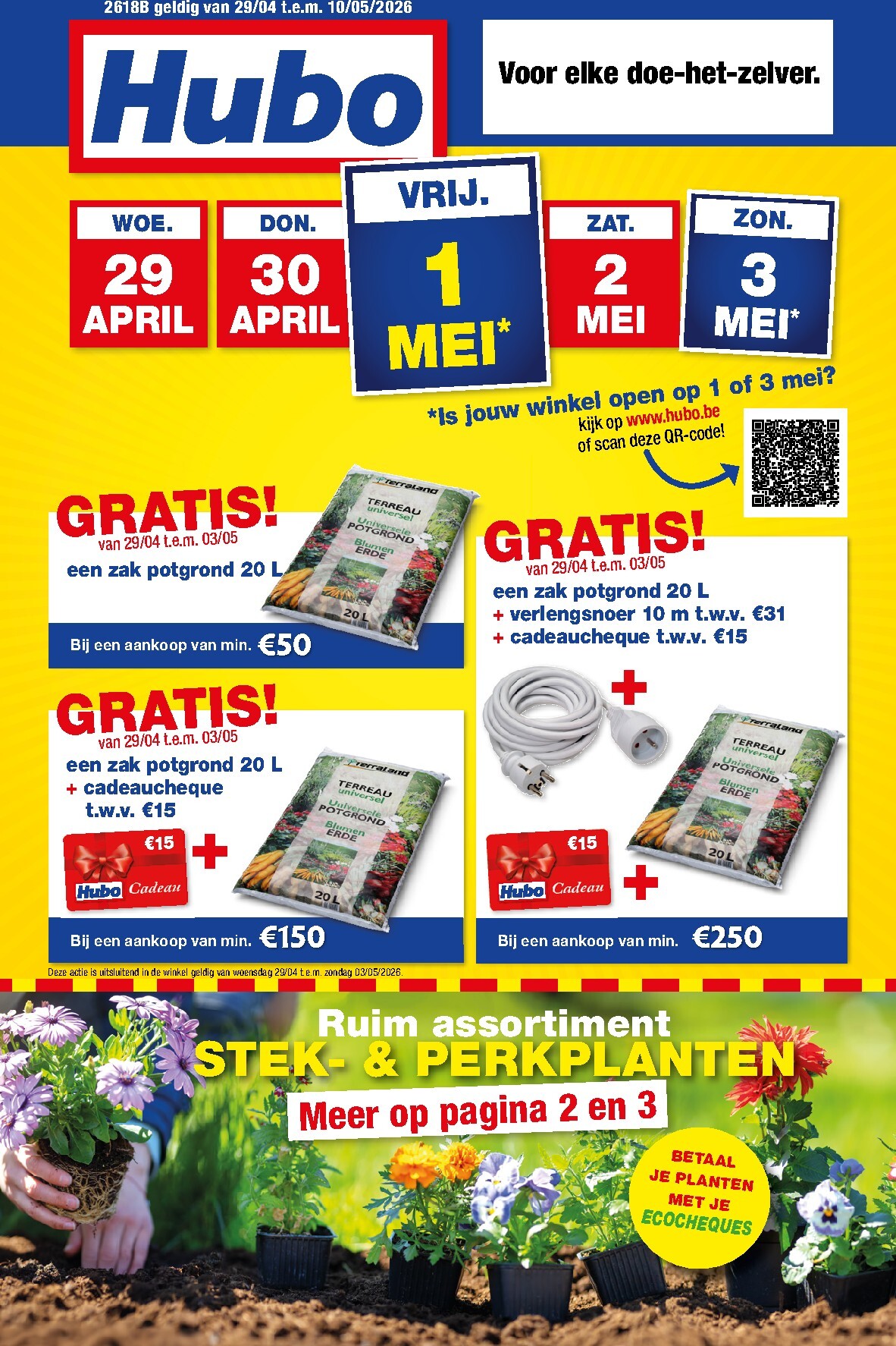hubo - Huidige Hubo folder geldig van woensdag 29/04/2026 tot zondag 10/05/2026 - page: 1
