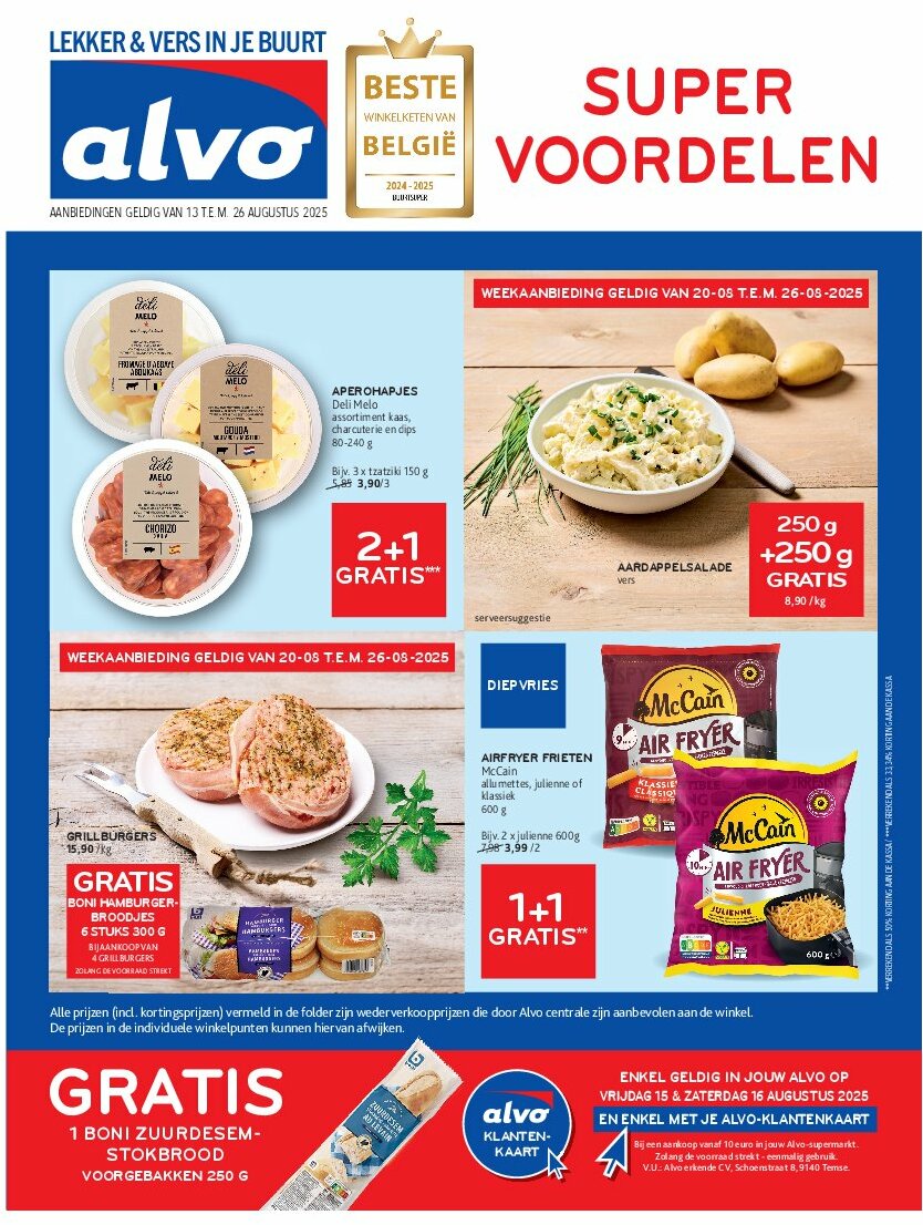 alvo - Alvo folder geldig vanaf 13/08 - 26/08