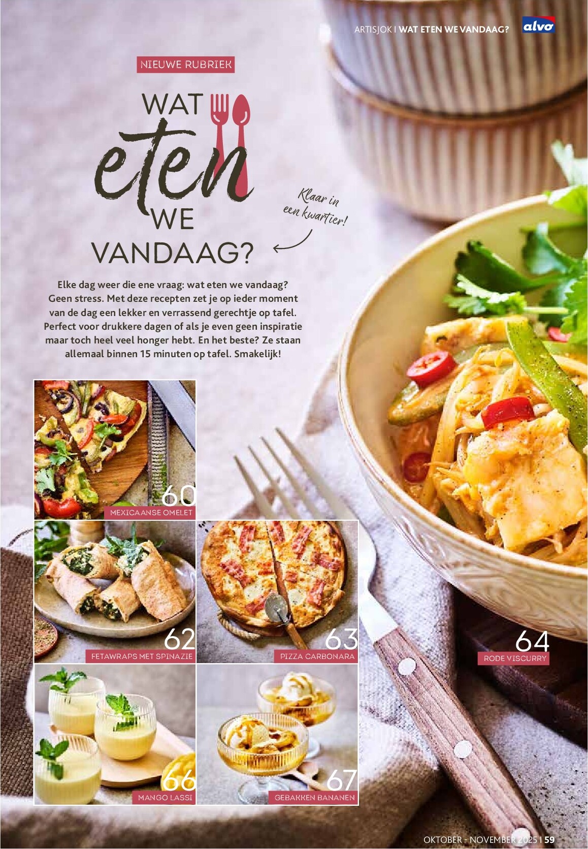 alvo - Alvo - Artisjok folder geldig vanaf 01/10 - 30/11 - page: 59