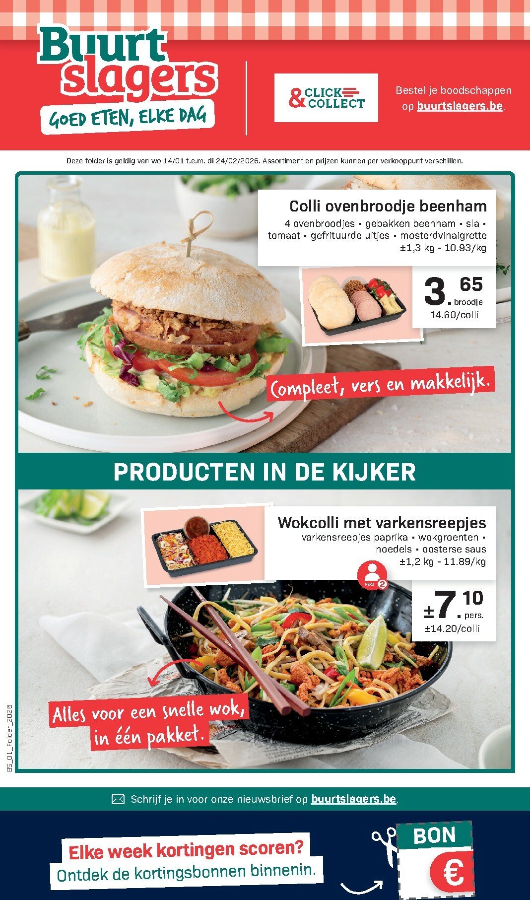 buurtslagers - De Buurtslagers folder geldig vanaf 14/01 t/m 24/02 - page: 1