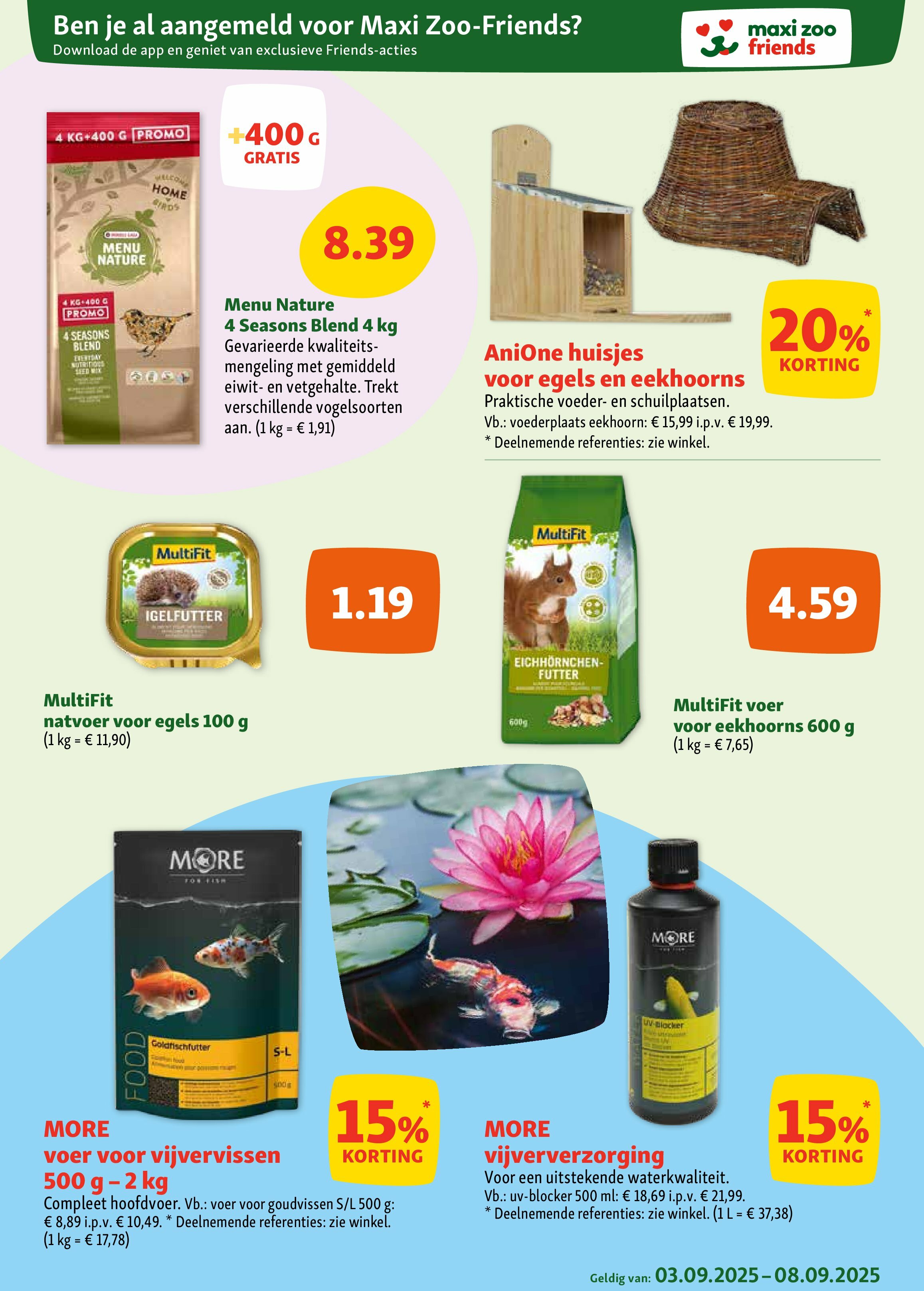 maxizoo - Maxizoo folder geldig vanaf 03/09 - 08/09 - page: 15