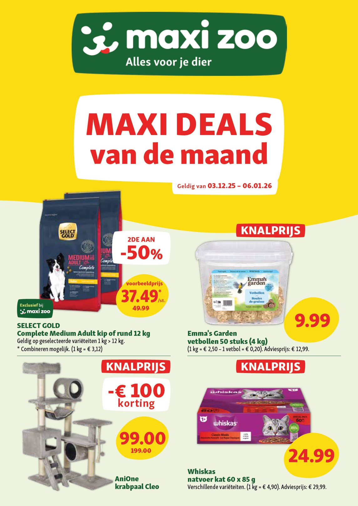 maxizoo - De Maxizoo folder geldig vanaf 03/12 t/m 06/01