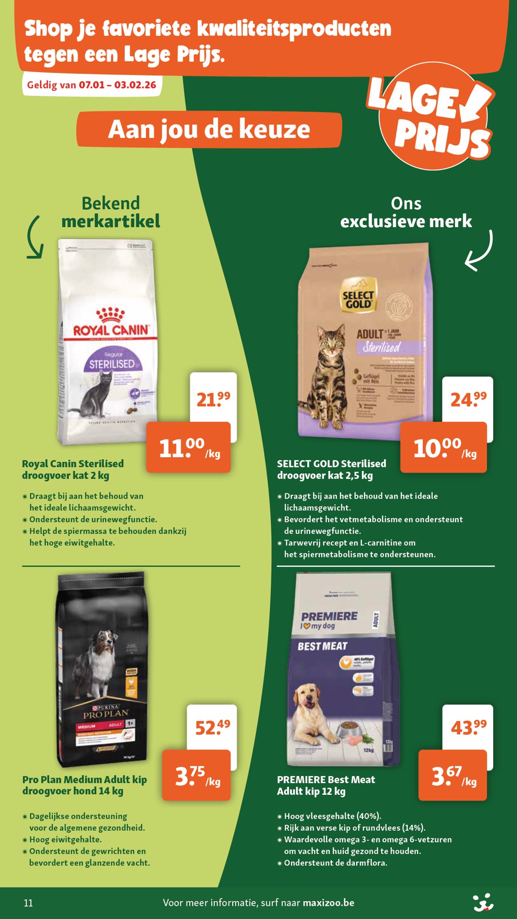 maxizoo - De Maxizoo folder geldig vanaf 07/01 t/m 03/02 - page: 11