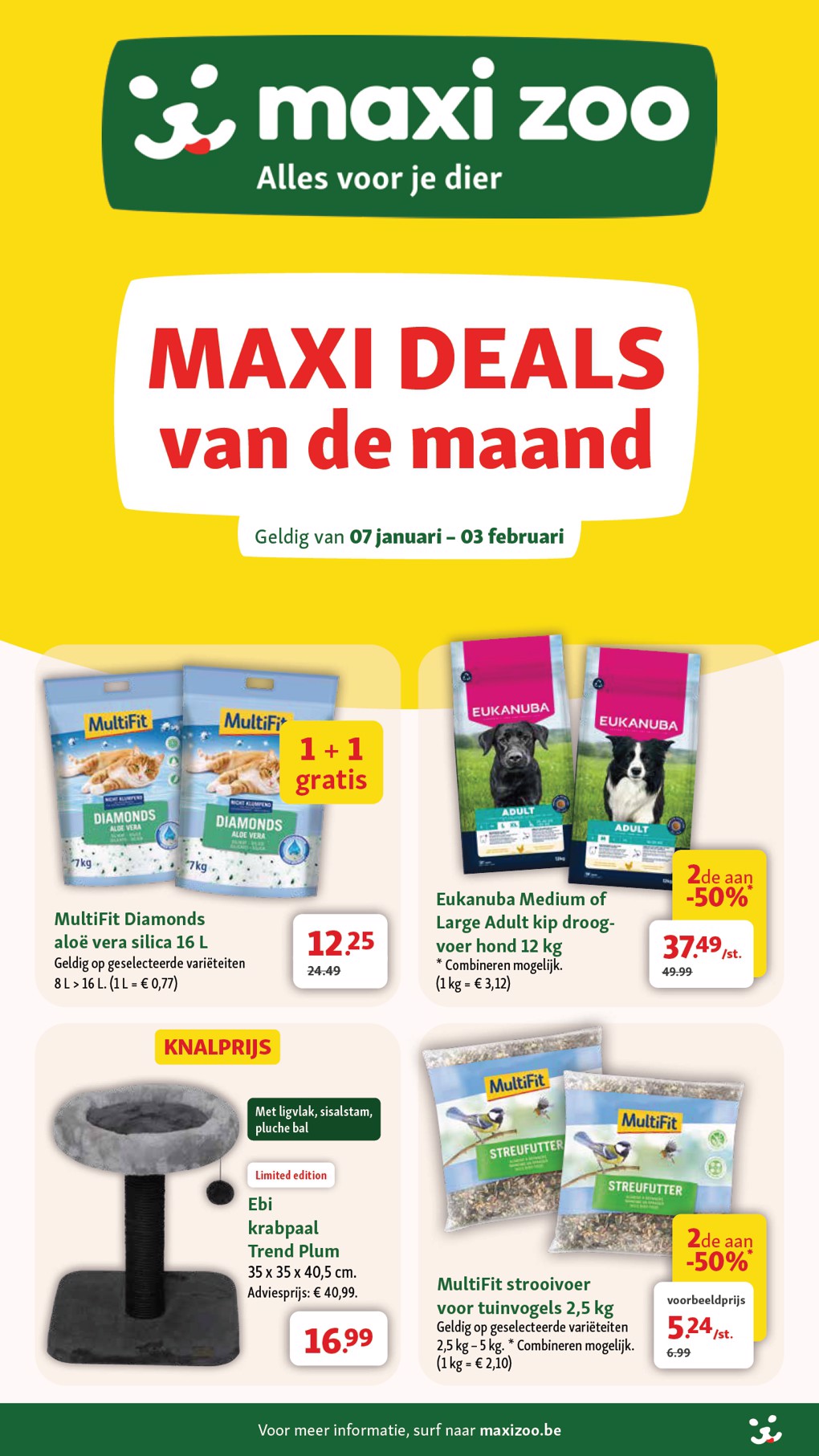 maxizoo - De Maxizoo folder geldig vanaf 07/01 t/m 03/02